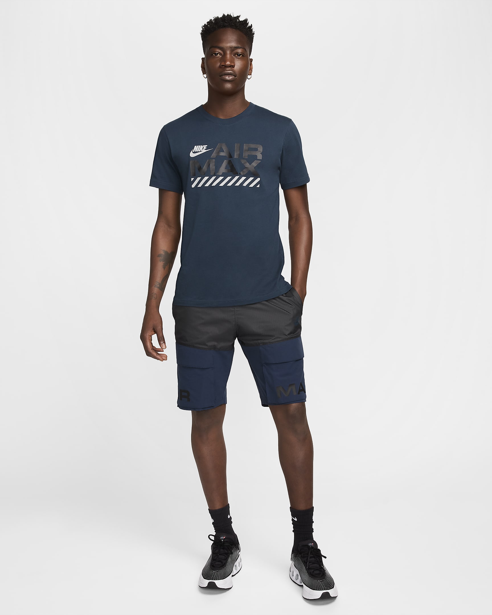 Shorts cargo in tessuto Nike Air Max – Uomo - Armory Navy/Dark Smoke Grey