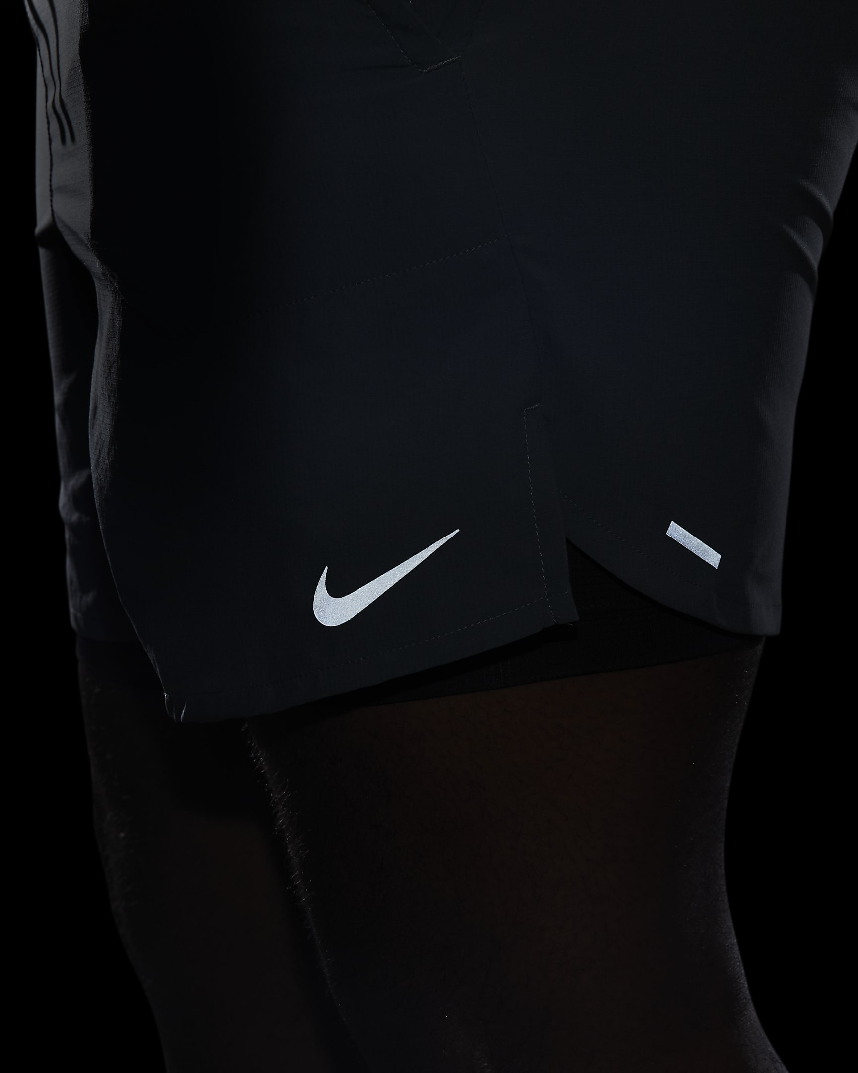 Nike Stride Men's Dri-FIT 18cm (approx.) 2-in-1 Running Shorts - Smoke Grey/Dark Smoke Grey/Black