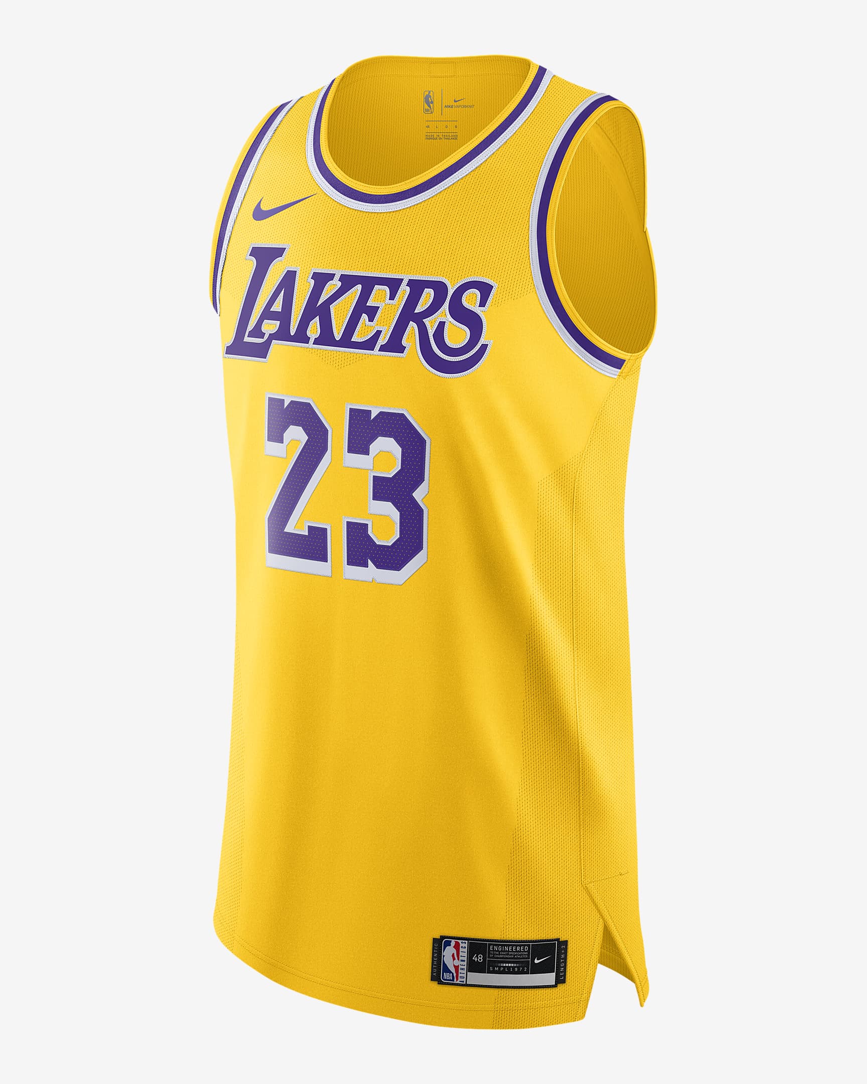 LeBron James Lakers Icon Edition 2020 Men's Nike NBA Authentic Jersey ...