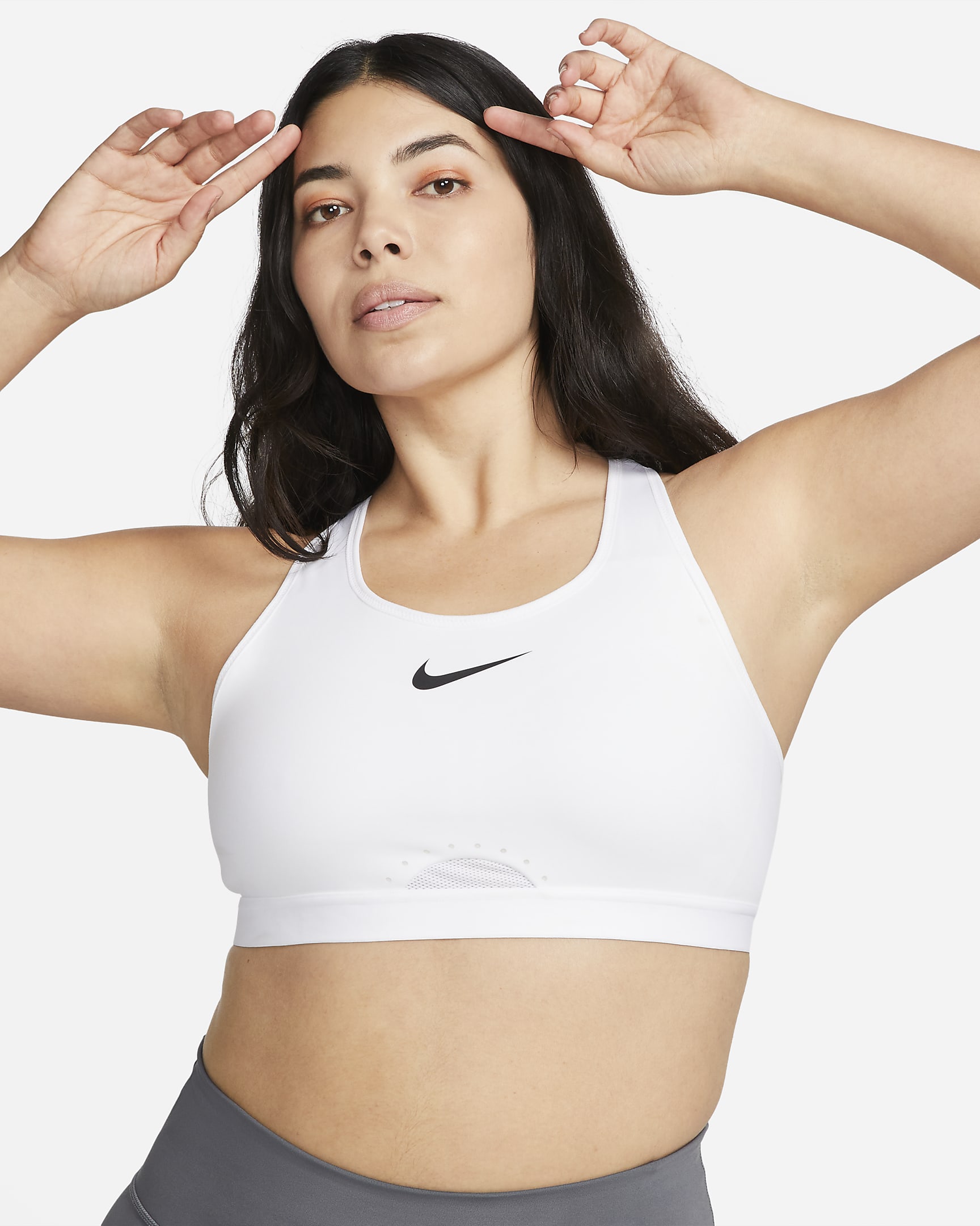 Nike Swoosh Women's HighSupport NonPadded Adjustable Sports Bra. Nike DK