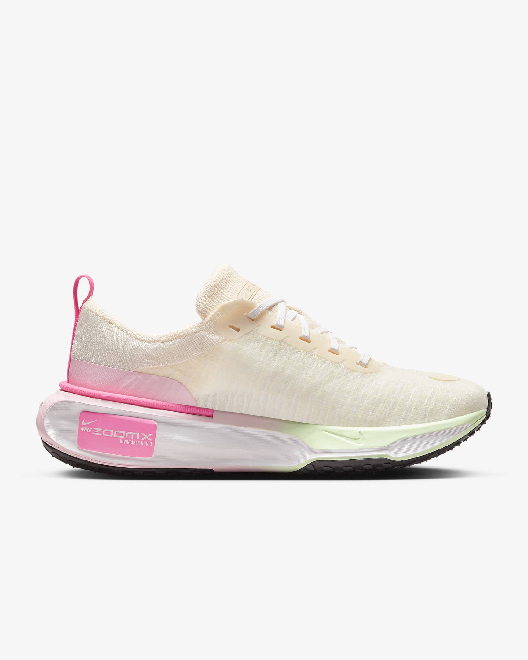 Nike Invincible 3 Women's Road Running Shoes - Sail/Vapour Green/Medium Soft Pink/Hyper Pink