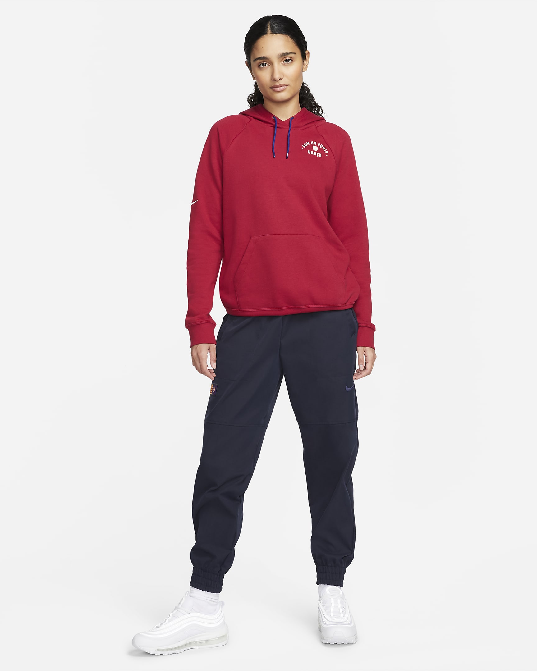 F.C. Barcelona Essential Women's Nike Fleece Pullover Hoodie. Nike ZA