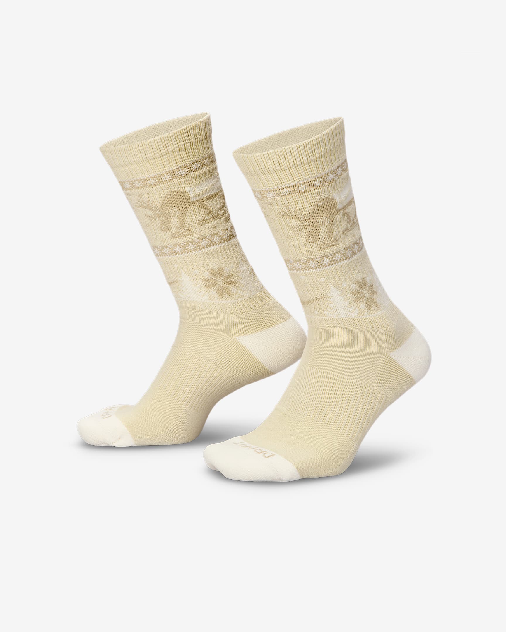 Nike Everyday Plus Cushioned Winter Wonderland Crew Socks (2 Pairs) - Multi-Color