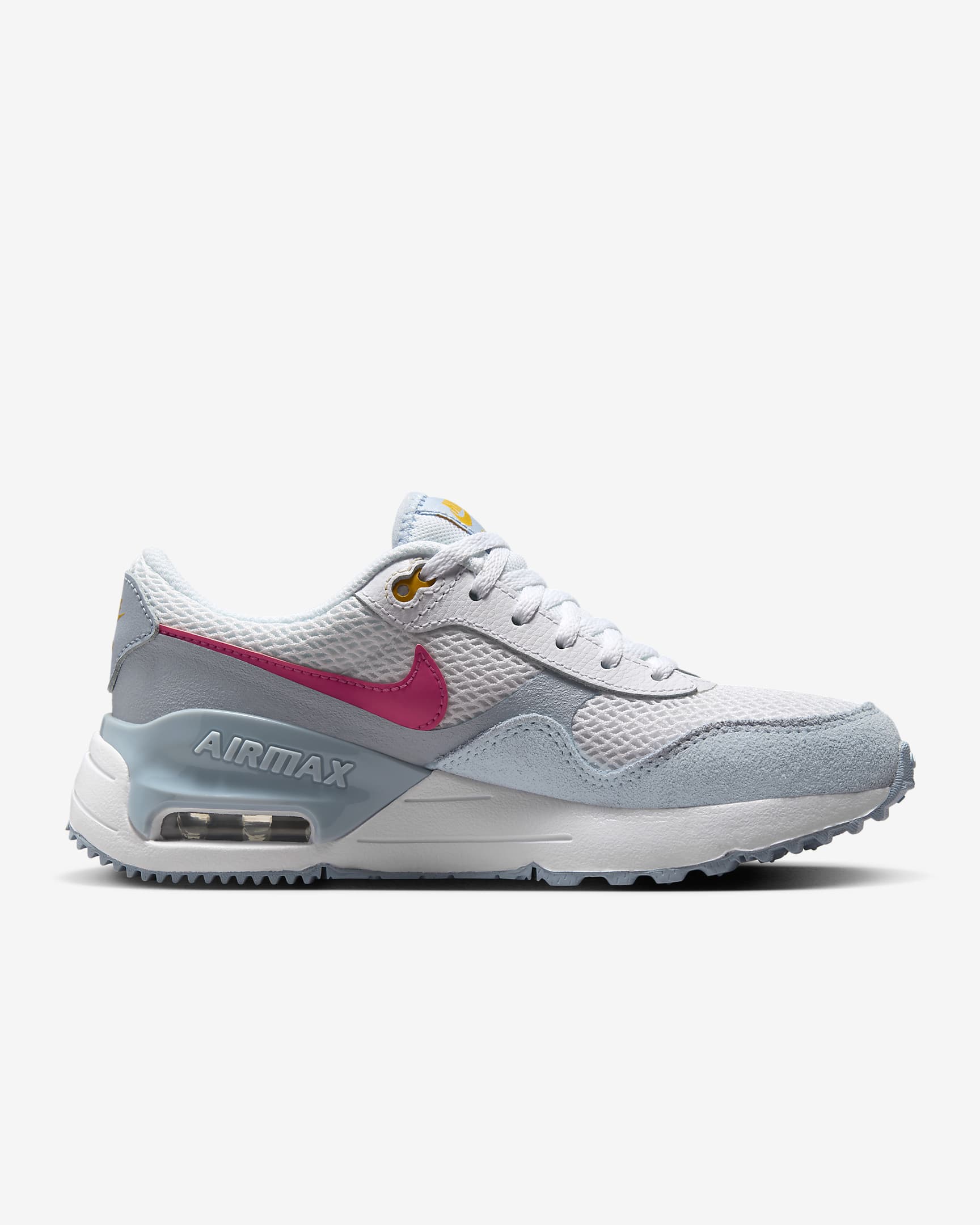 รองเท้าเด็กโต Nike Air Max SYSTM - ขาว/Blue Tint/Light Armory Blue/Pinksicle