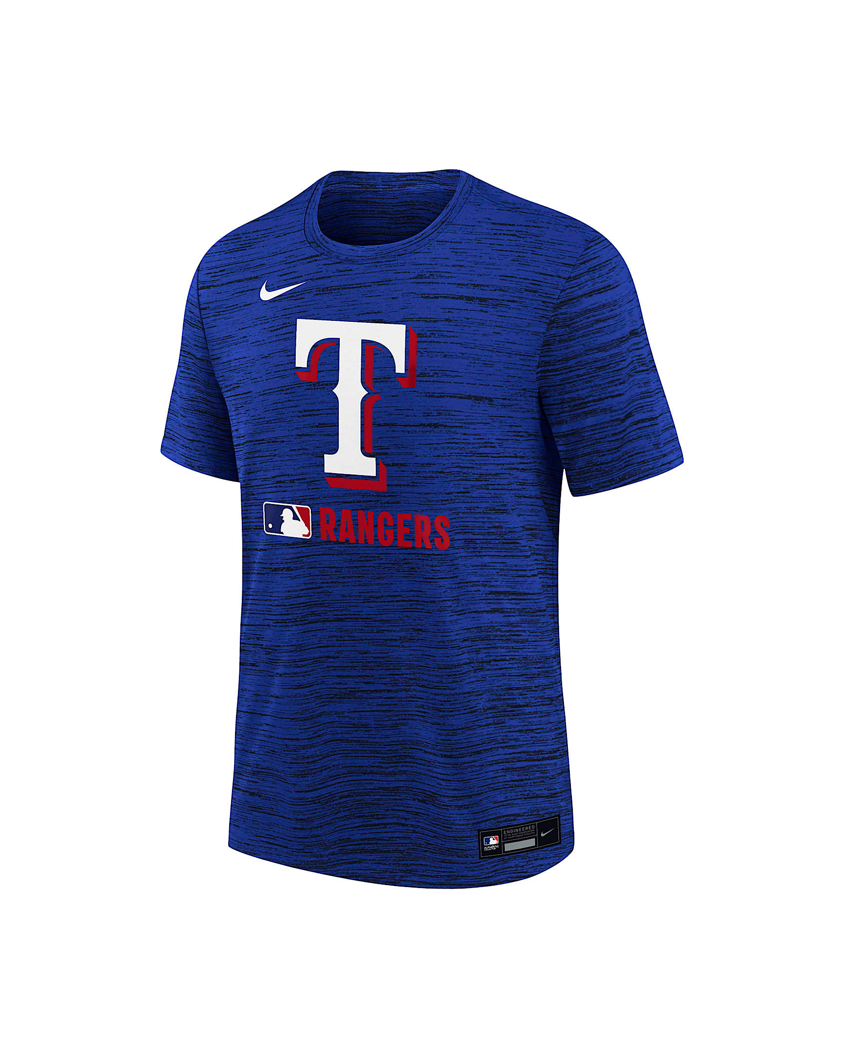 Texas Rangers Authentic Collection Velocity Big Kids’ Nike Dri-FIT MLB T-Shirt - Royal