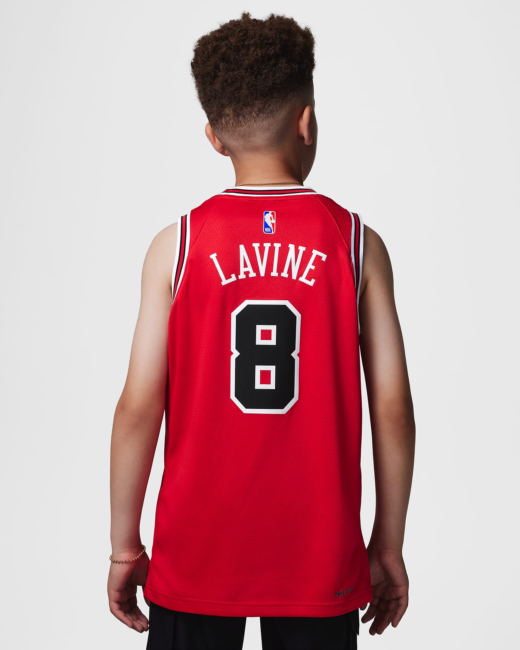 Chicago Bulls 2023/24 Icon Edition Older Kids' Nike NBA Swingman Jersey - University Red