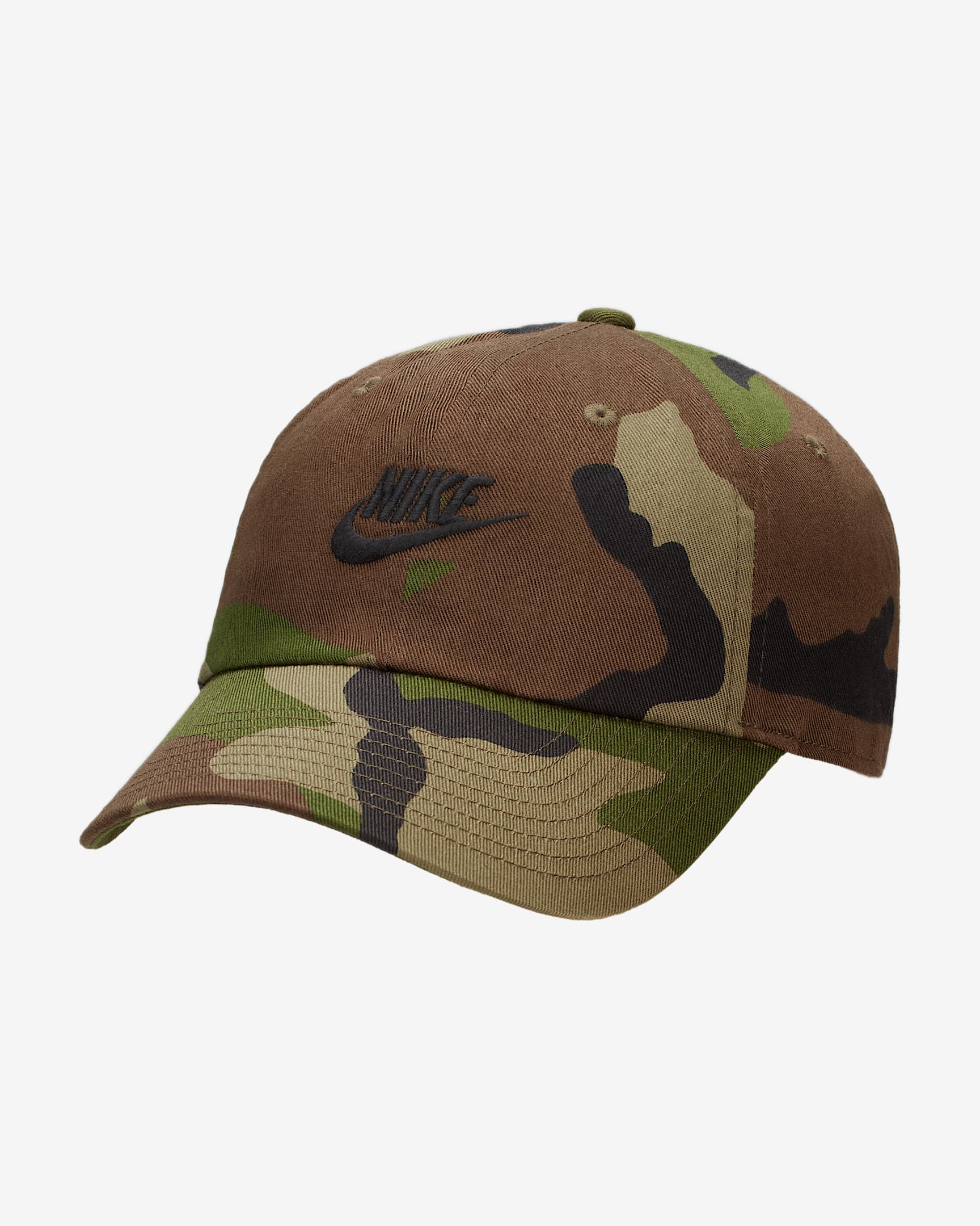 Nike Club Cap ongestructureerde pet met camouflageprint. Nike NL
