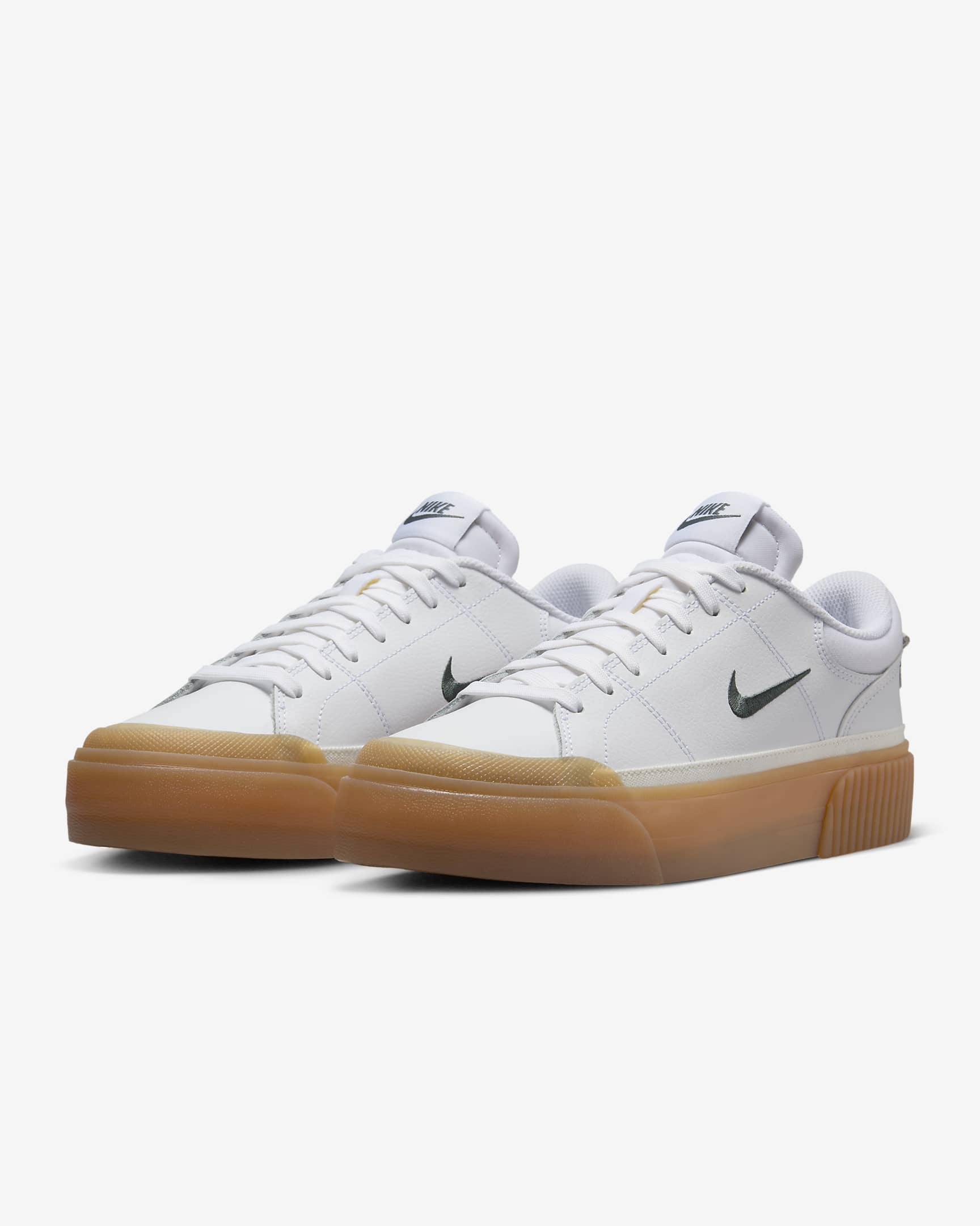 Calzado para mujer Nike Court Legacy Lift - Blanco/Amarillo goma/Vela/Verde vintage