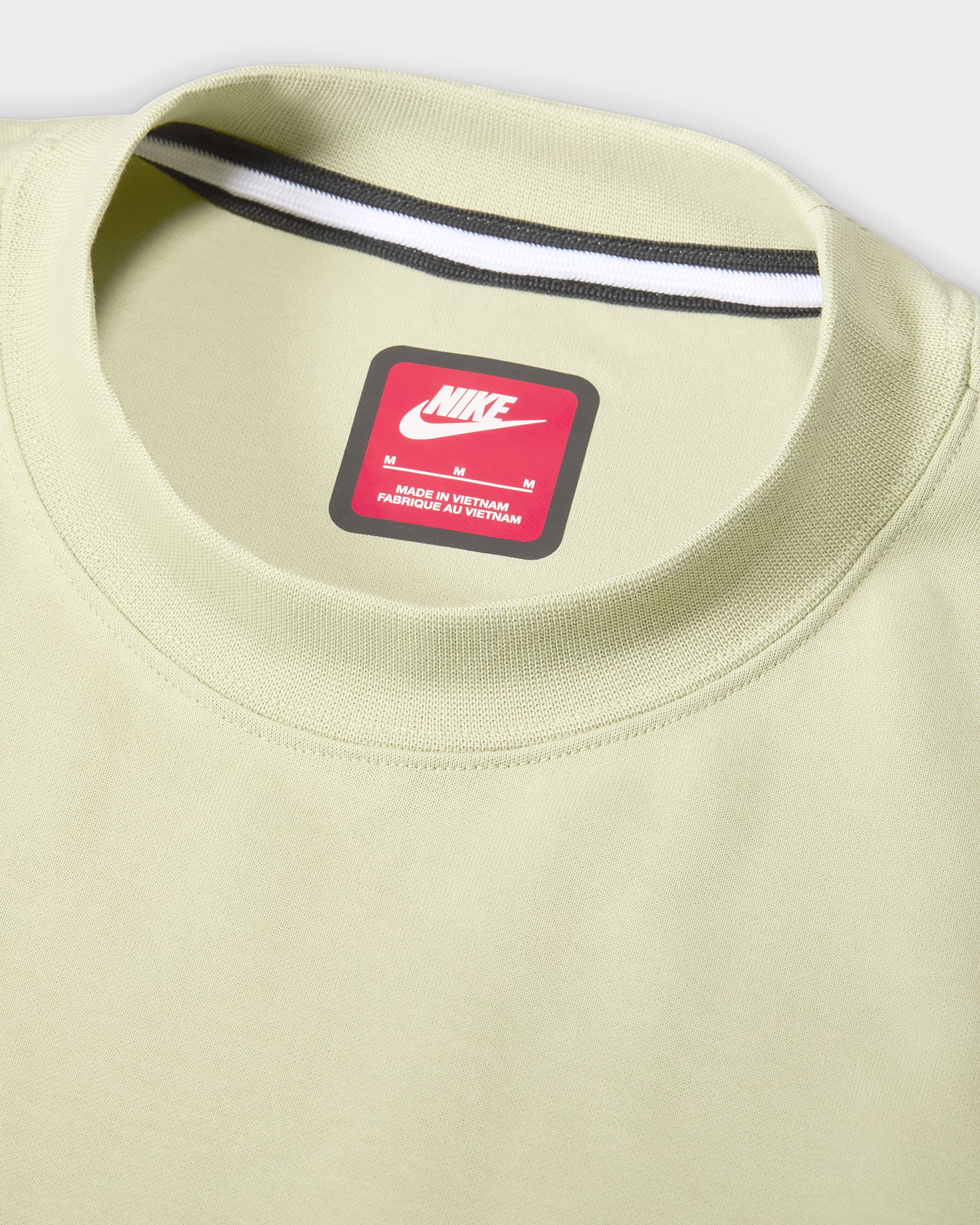 Haut en tissu Fleece à manches courtes Nike Tech pour homme - Olive Aura/Olive Aura