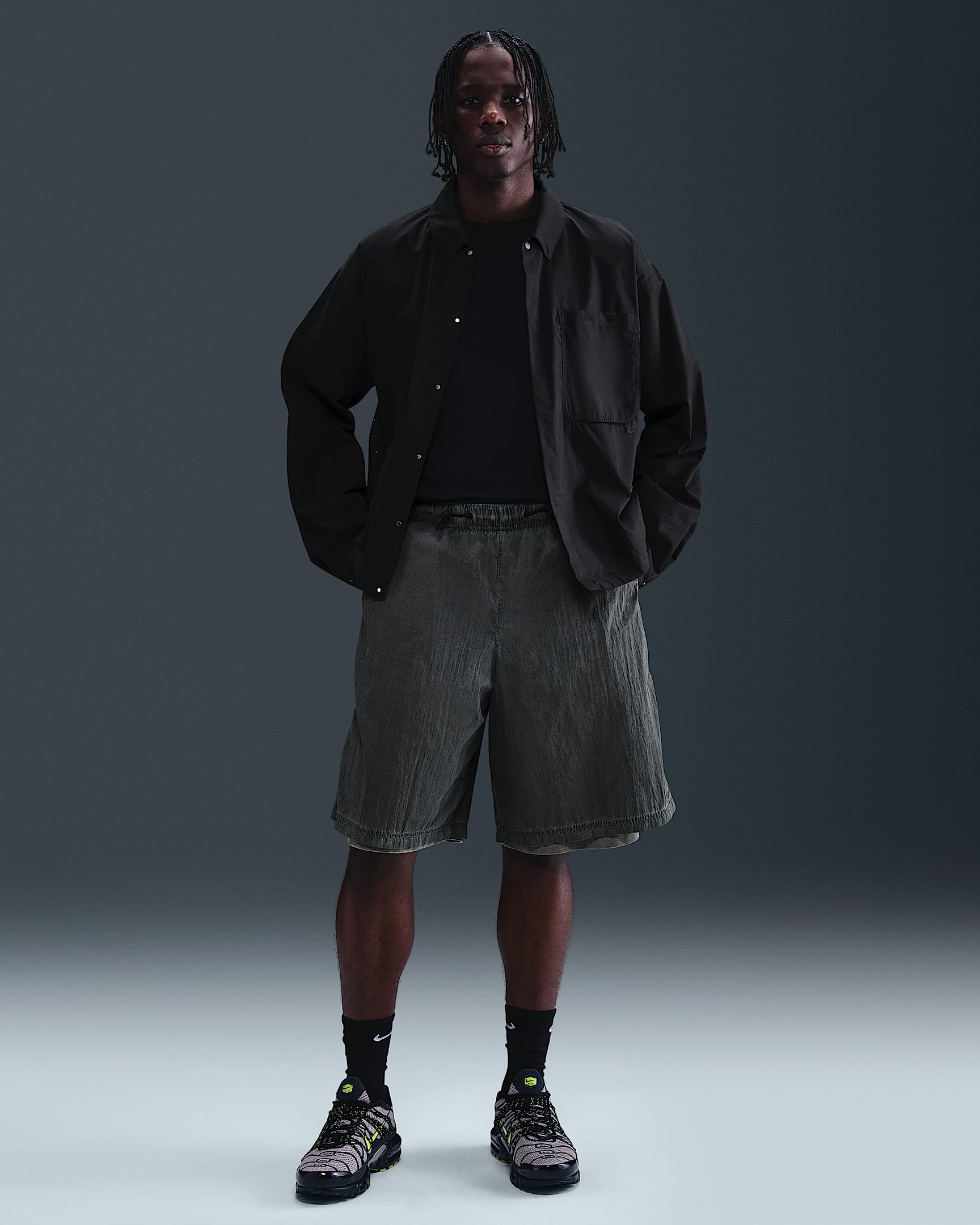 Nike Tech Webshorts (Herren) - Schwarz/Schwarz