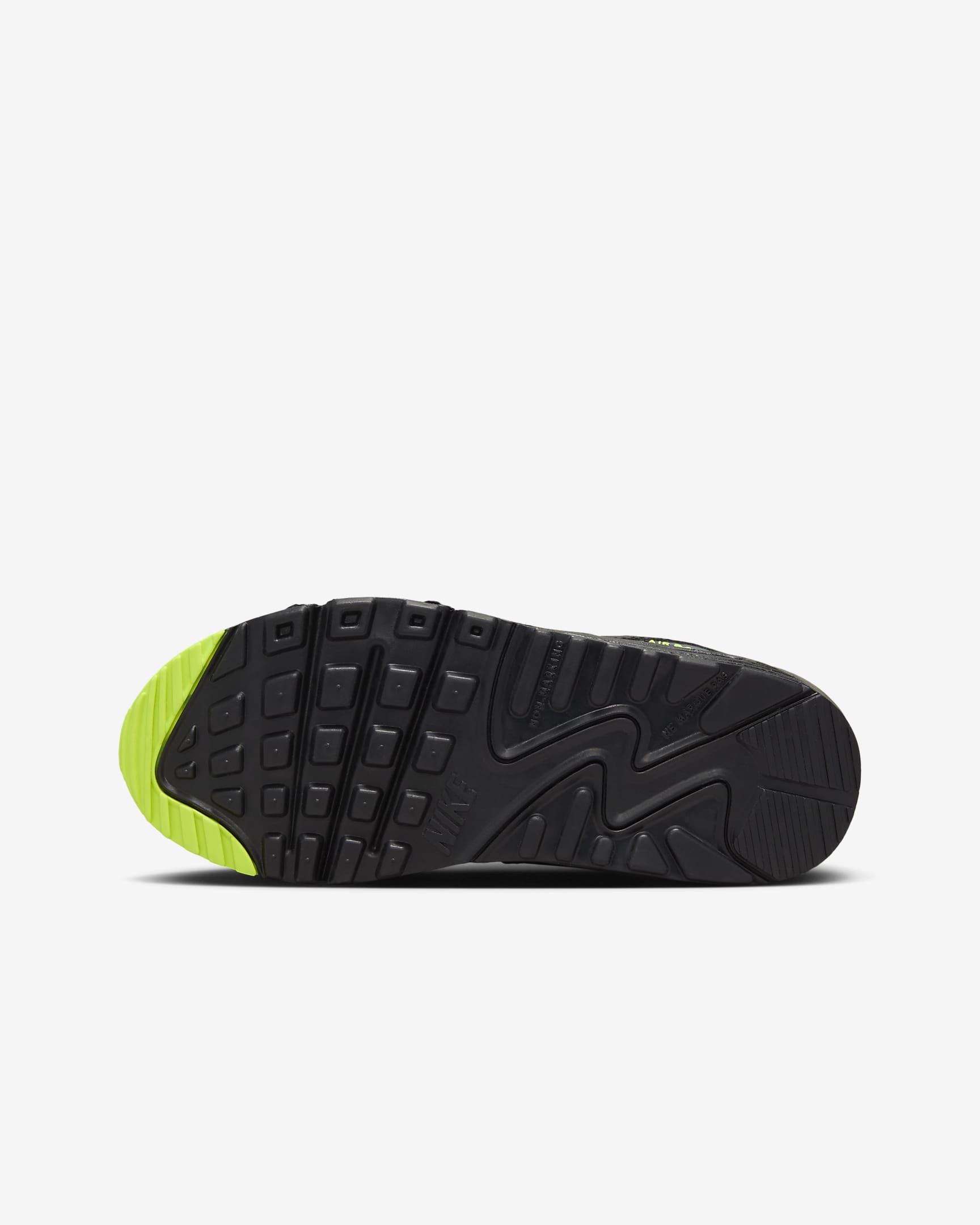 Sko Nike Air Max 90 Next Nature för ungdom - Svart/Volt/Volt/Dark Grey