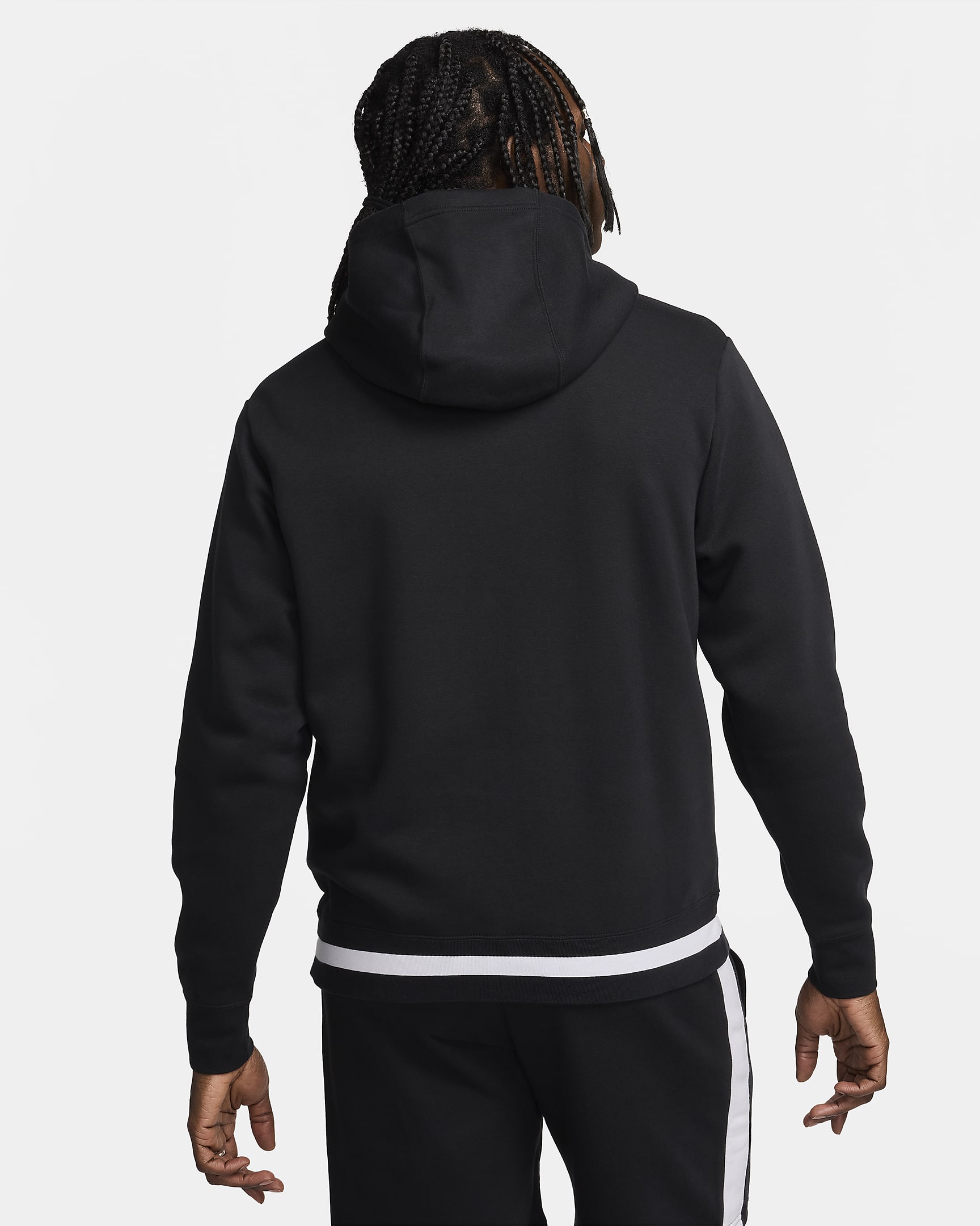 Nike Air Fleece-Hoodie für Herren - Schwarz