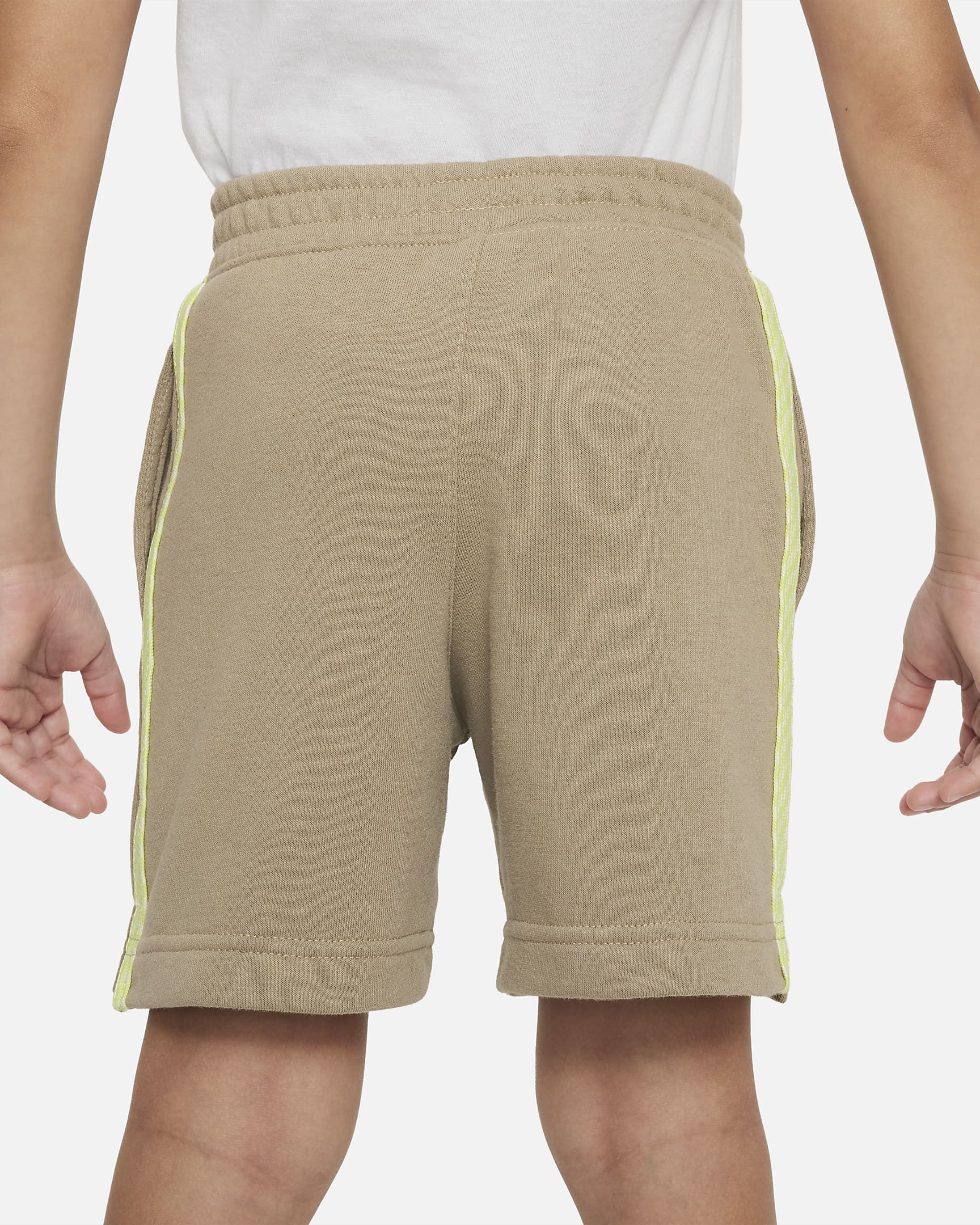 Nike Sportswear "Leave No Trace" French Terry Taping Shorts Little Kids' Shorts - Khaki