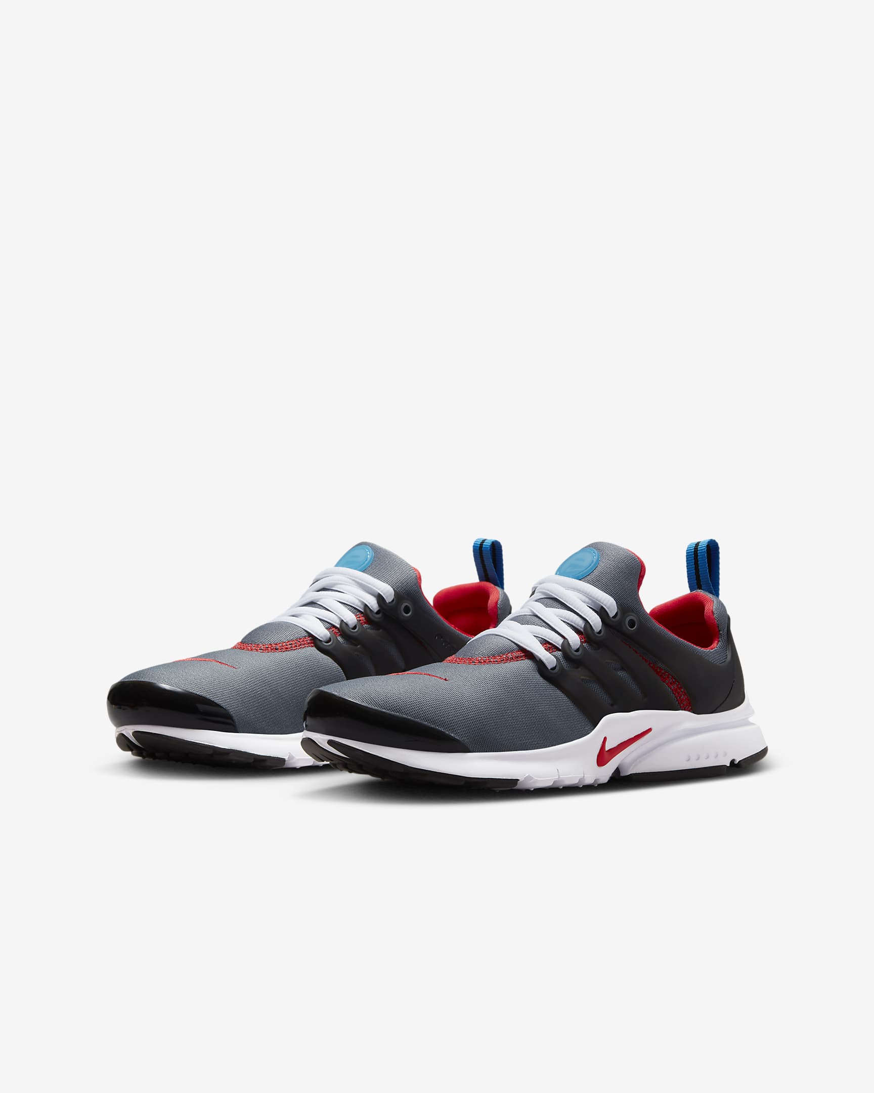 Nike Presto Big Kids' Shoe - Cool Grey/Black/White/Light Crimson