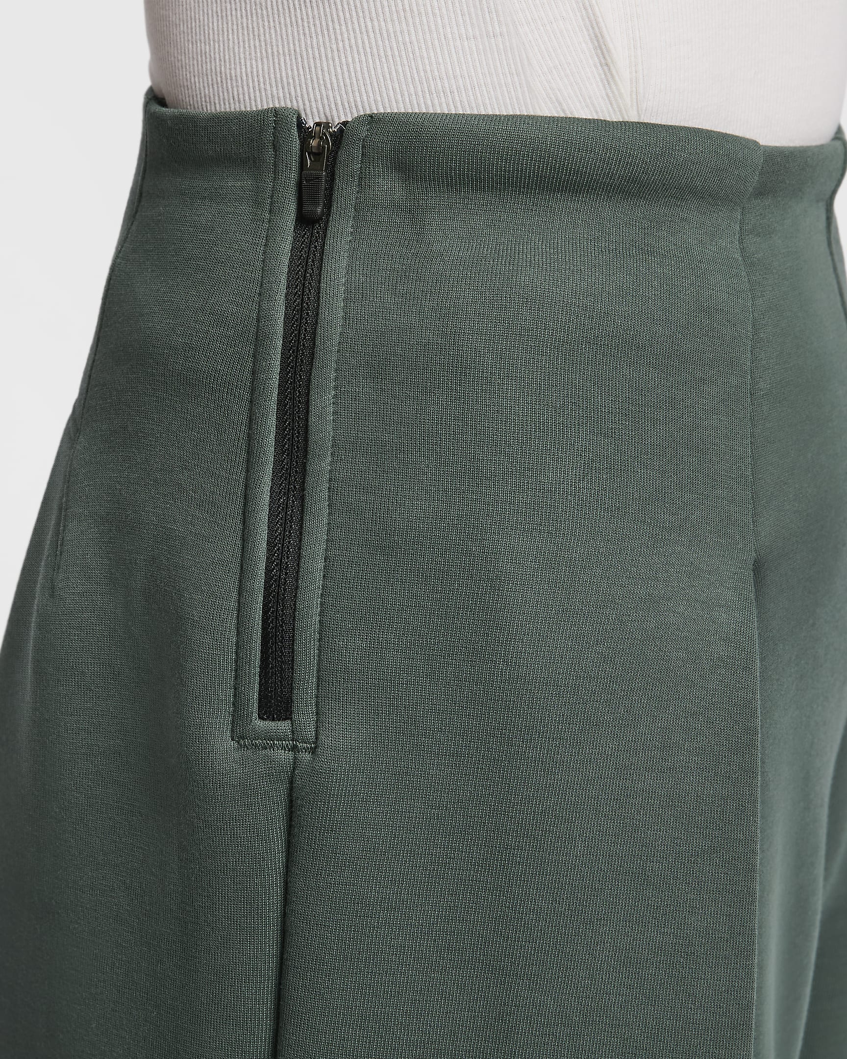 Nike Sportswear Tech Fleece Women's High-Waisted Pleated Trousers - Vintage Green/Black