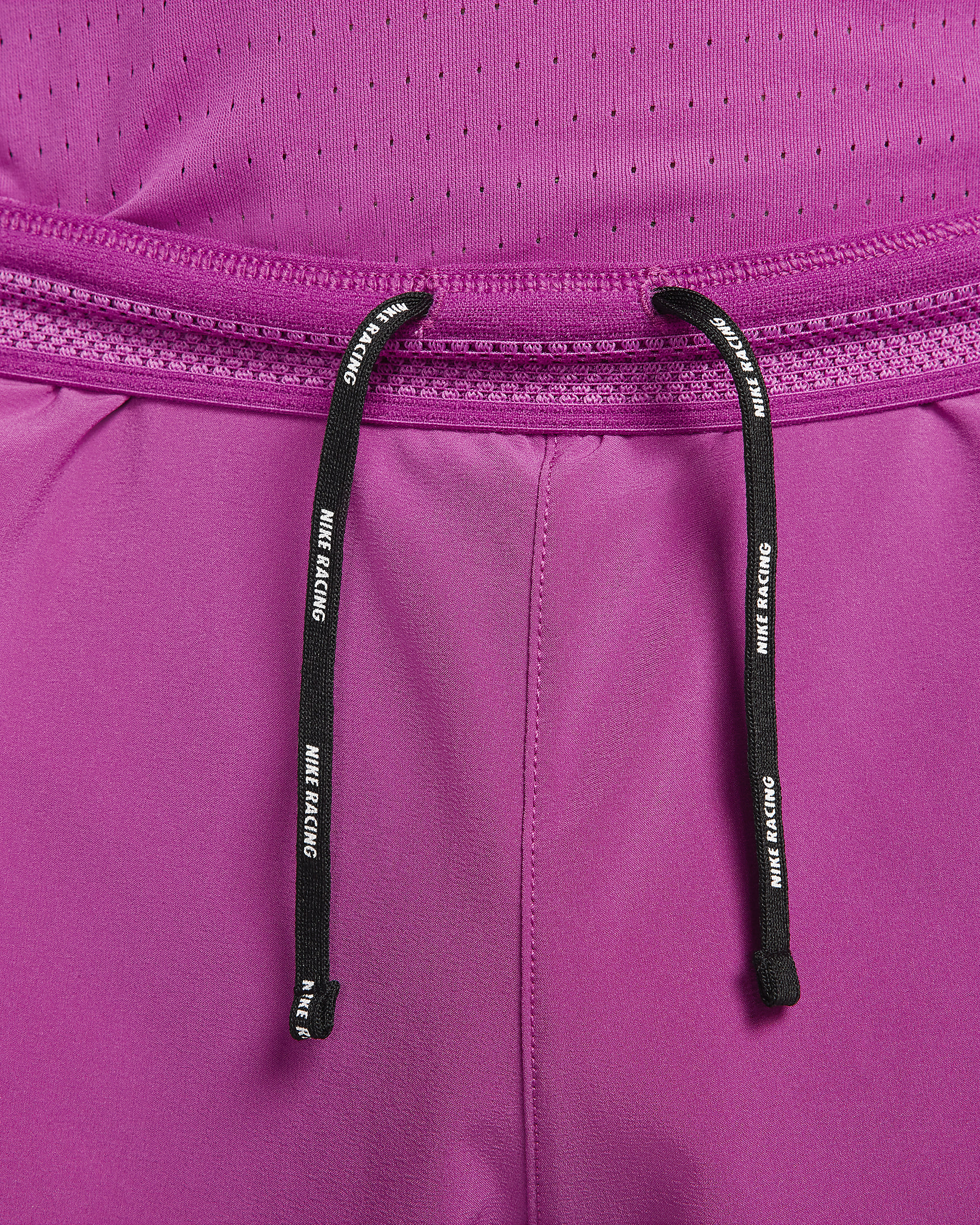 Shorts de correr Dri-FIT ADV de 5 cm con forro de ropa interior para hombre Nike AeroSwift - Fucsia cálido/Negro