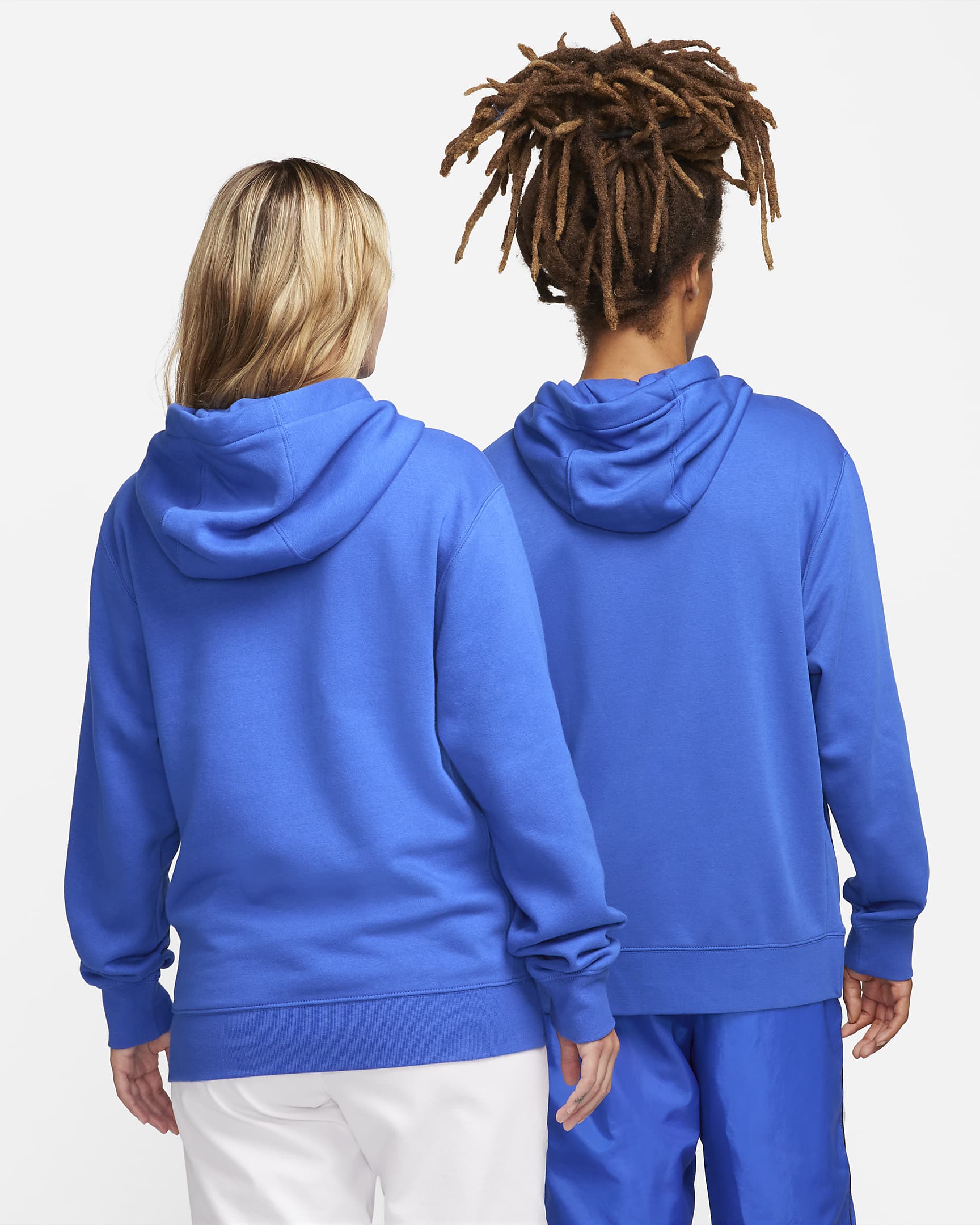 Sweat à capuche Nike Sportswear Club Fleece - Game Royal/Game Royal/Blanc