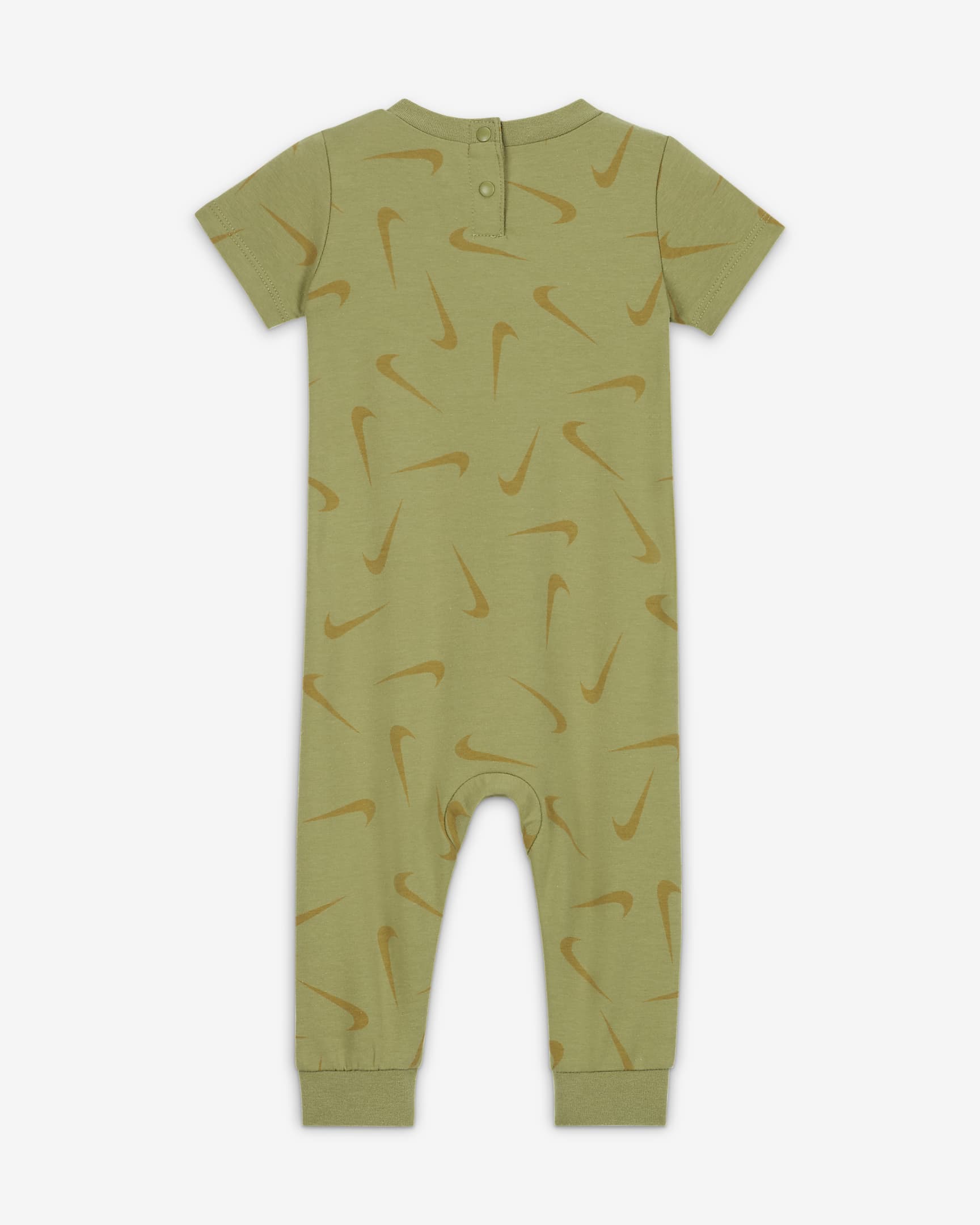 Nike Baby (3-6M) Printed Short Sleeve Coverall - Alligator