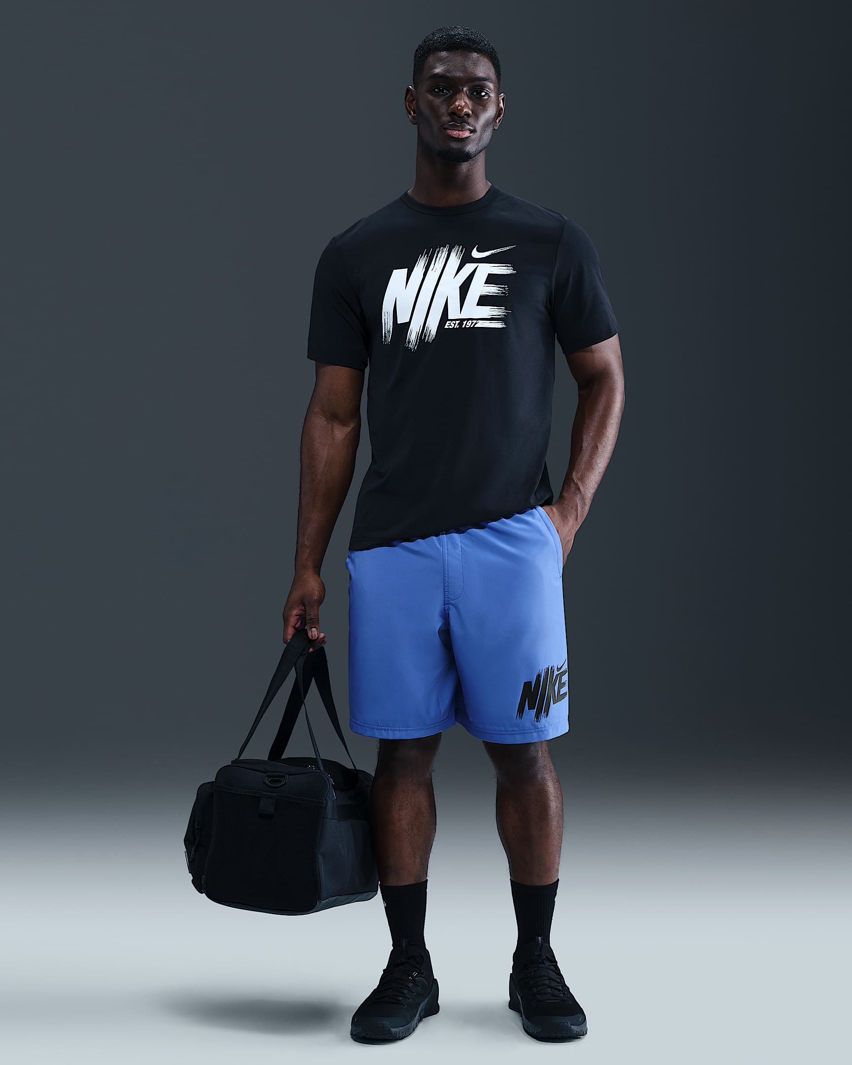Nike Form Men's Dri-FIT 23cm (approx.) Unlined Versatile Shorts - Comet Blue/Black