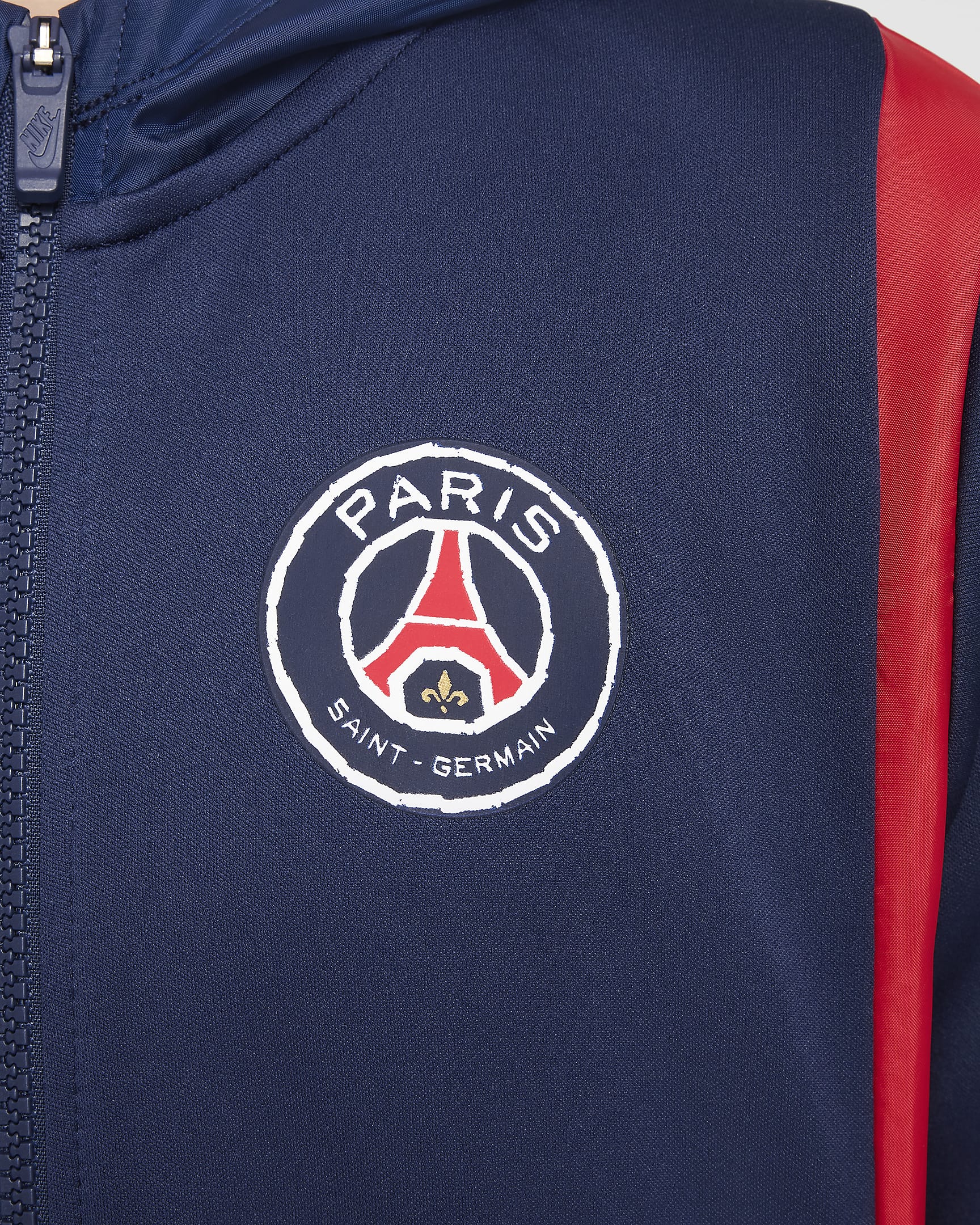 Vævet Paris Saint-Germain Nike Football-tracksuit til større børn - Midnight Navy/University Red/University Red