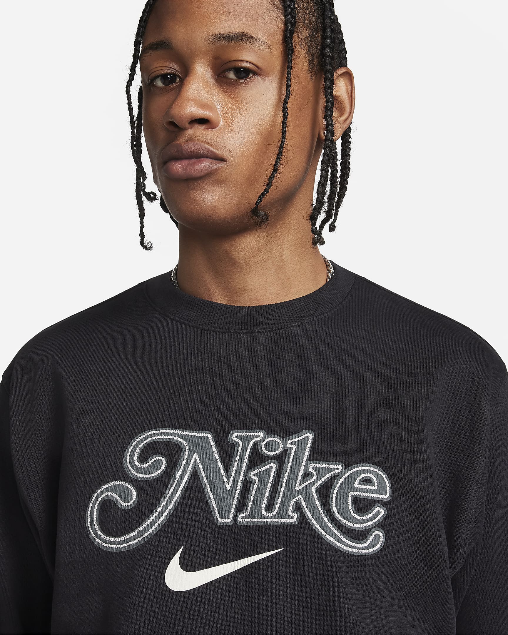 Nike Sportswear Men's Fleece Crew-Neck Sweatshirt. Nike LU