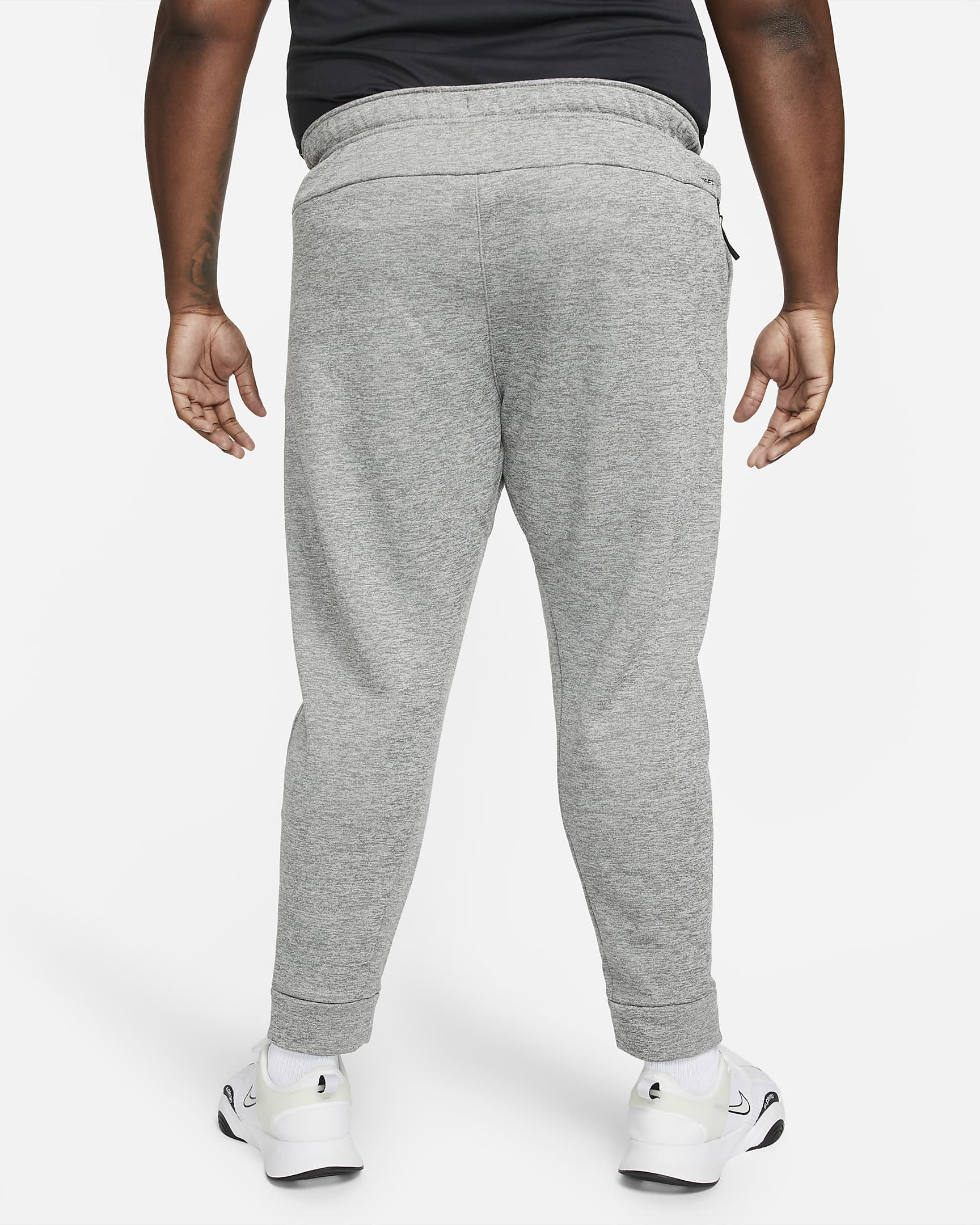 Pantalon de fitness fuselé Therma-FIT Nike Therma pour homme - Dark Grey Heather/Particle Grey/Noir