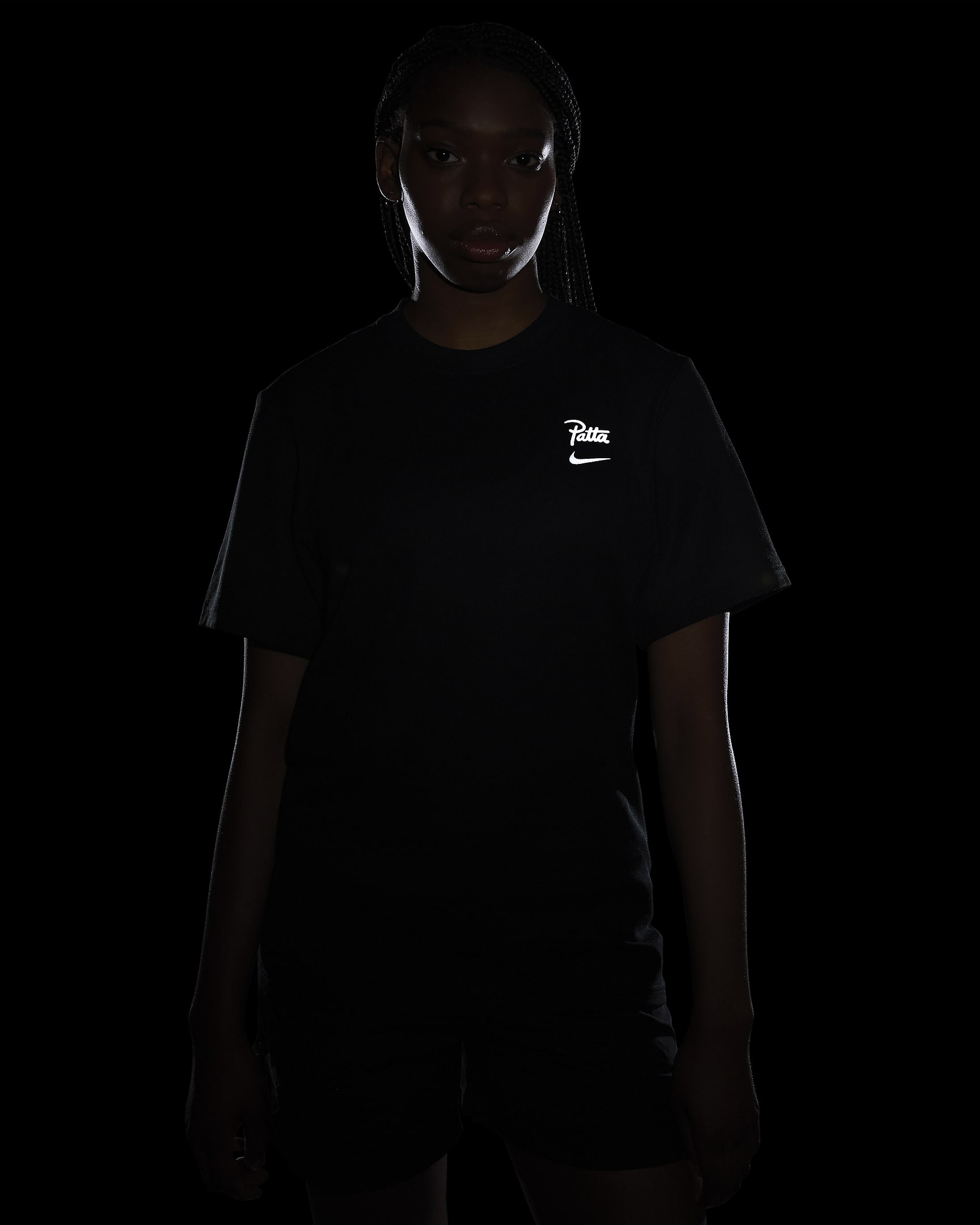 Męski T-shirt z krótkim rękawem Nike x Patta Running Team - Czerń