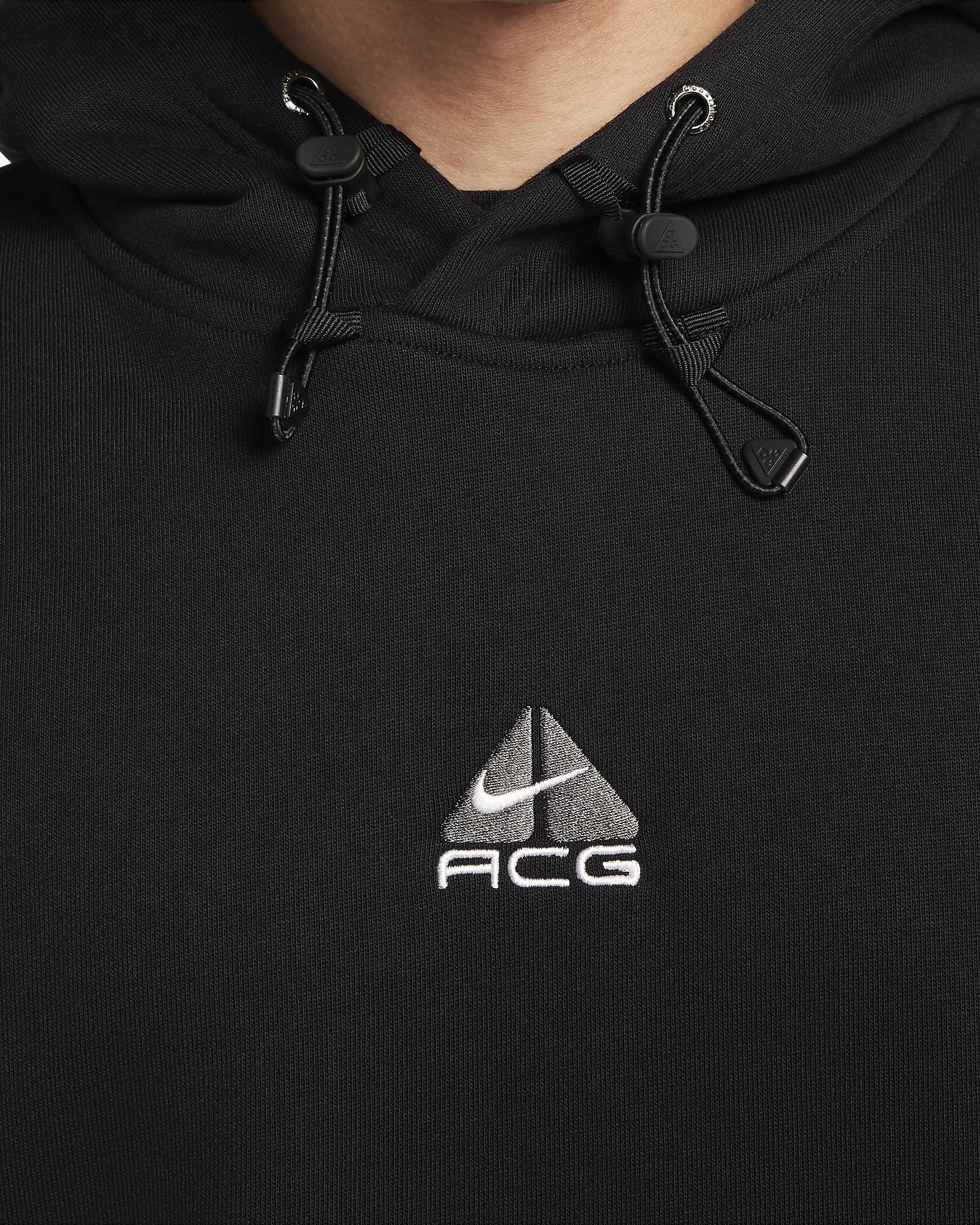 Sudadera con gorro sin cierre de tejido Fleece Nike ACG Therma-FIT - Negro/Antracita/Blanco cumbre