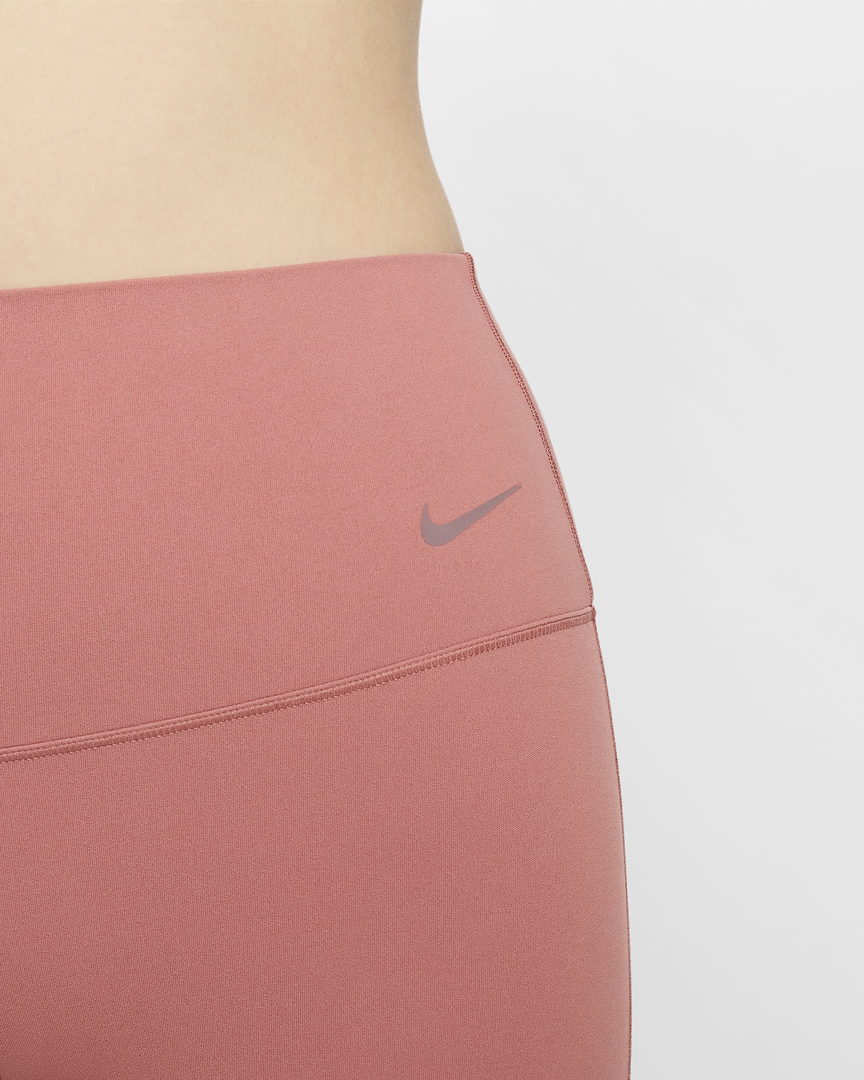 Nike Zenvy Women's High-Waisted Flared Leggings - Canyon Pink/Black