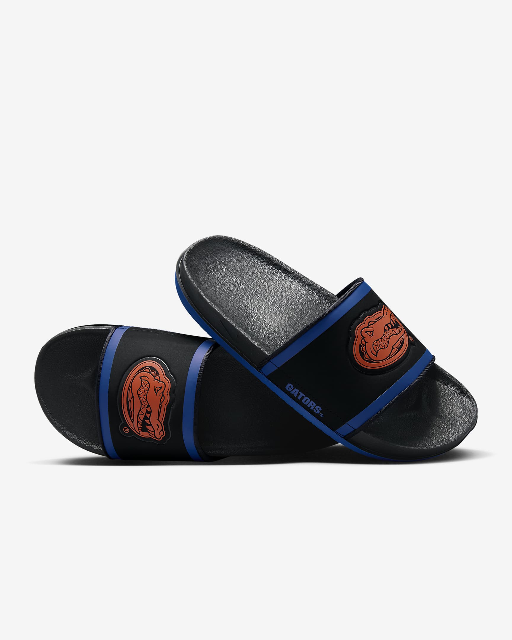 Chancla Nike Offcourt (Florida) - Negro/Royal juego/Naranja universitario