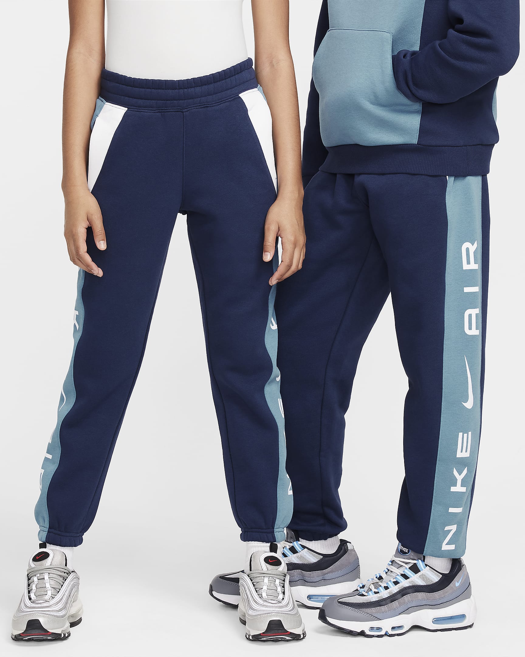 Pantalon Nike Air pour ado - Midnight Navy/Aegean Storm/Blanc/Blanc