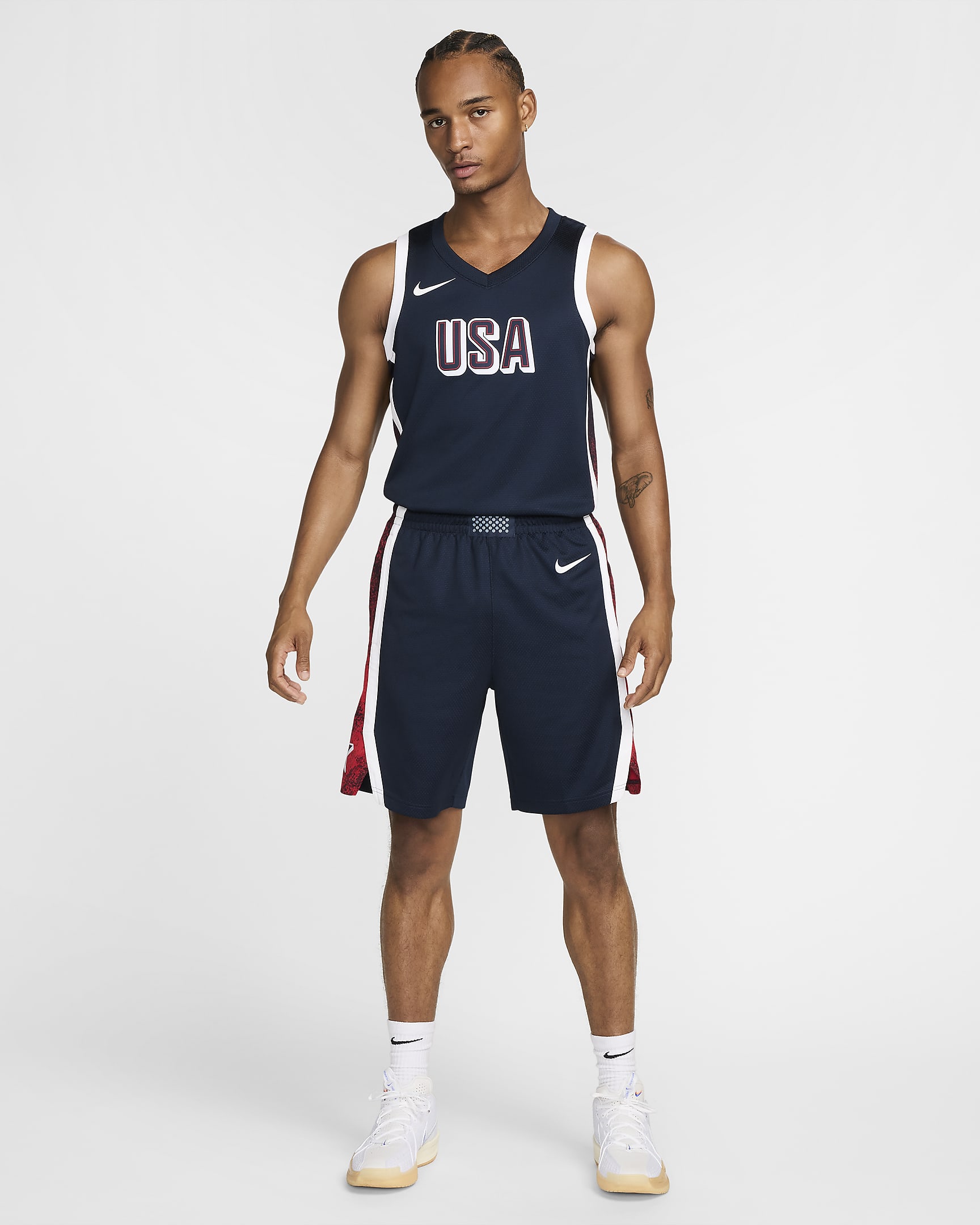 USA Limited Road Jordan basketbalshorts voor heren - Obsidian/Wit