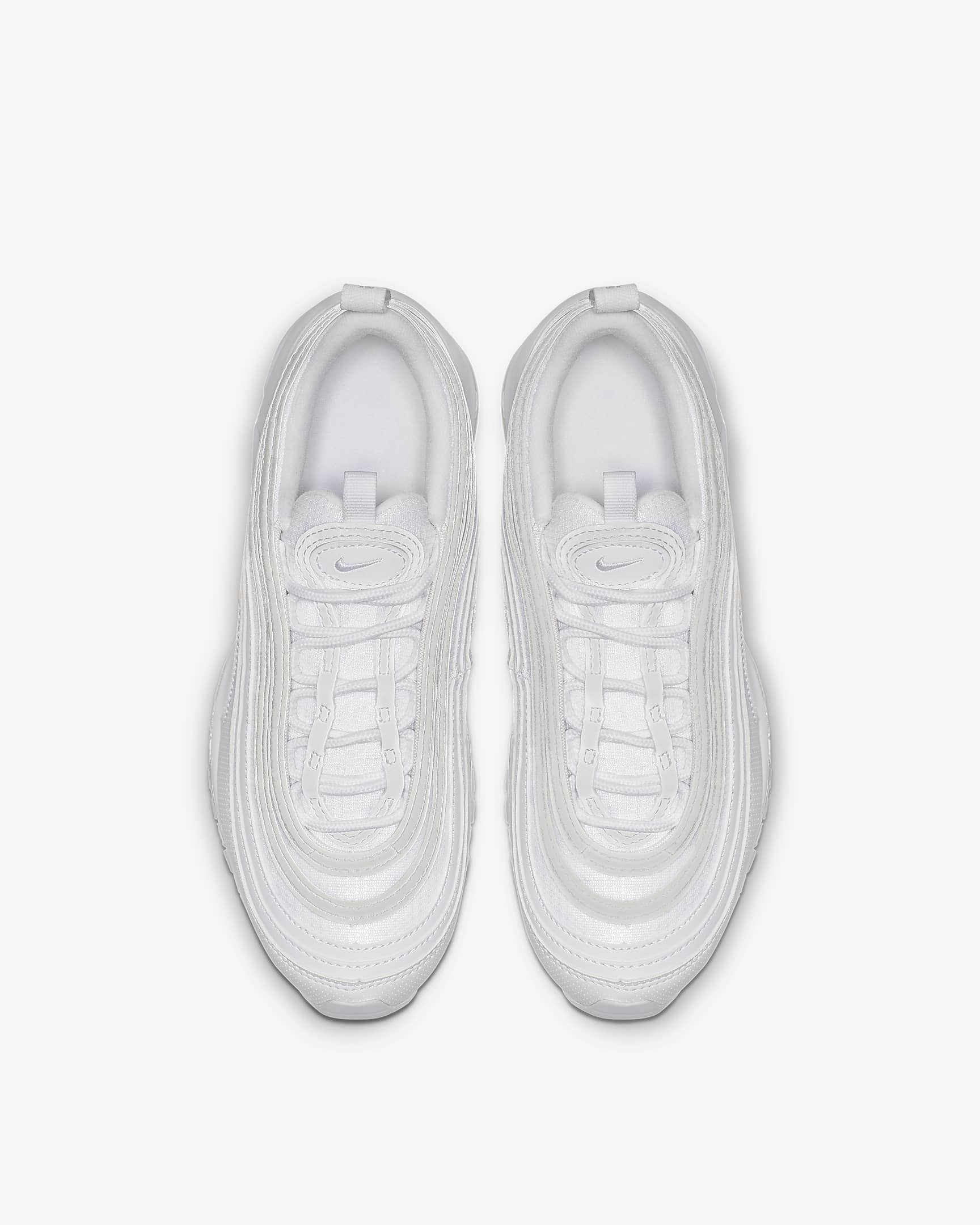 Nike Air Max 97 Older Kids' Shoes - White/Metallic Silver/White