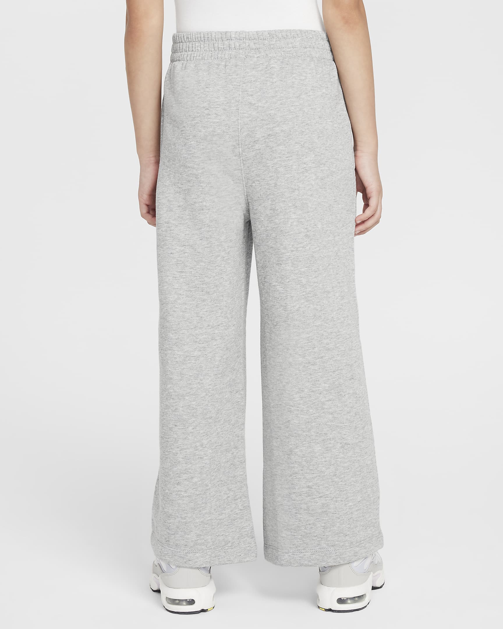 Nike Sportswear Club Little Kids' Fleece Wide Leg Pants - Dark Grey Heather