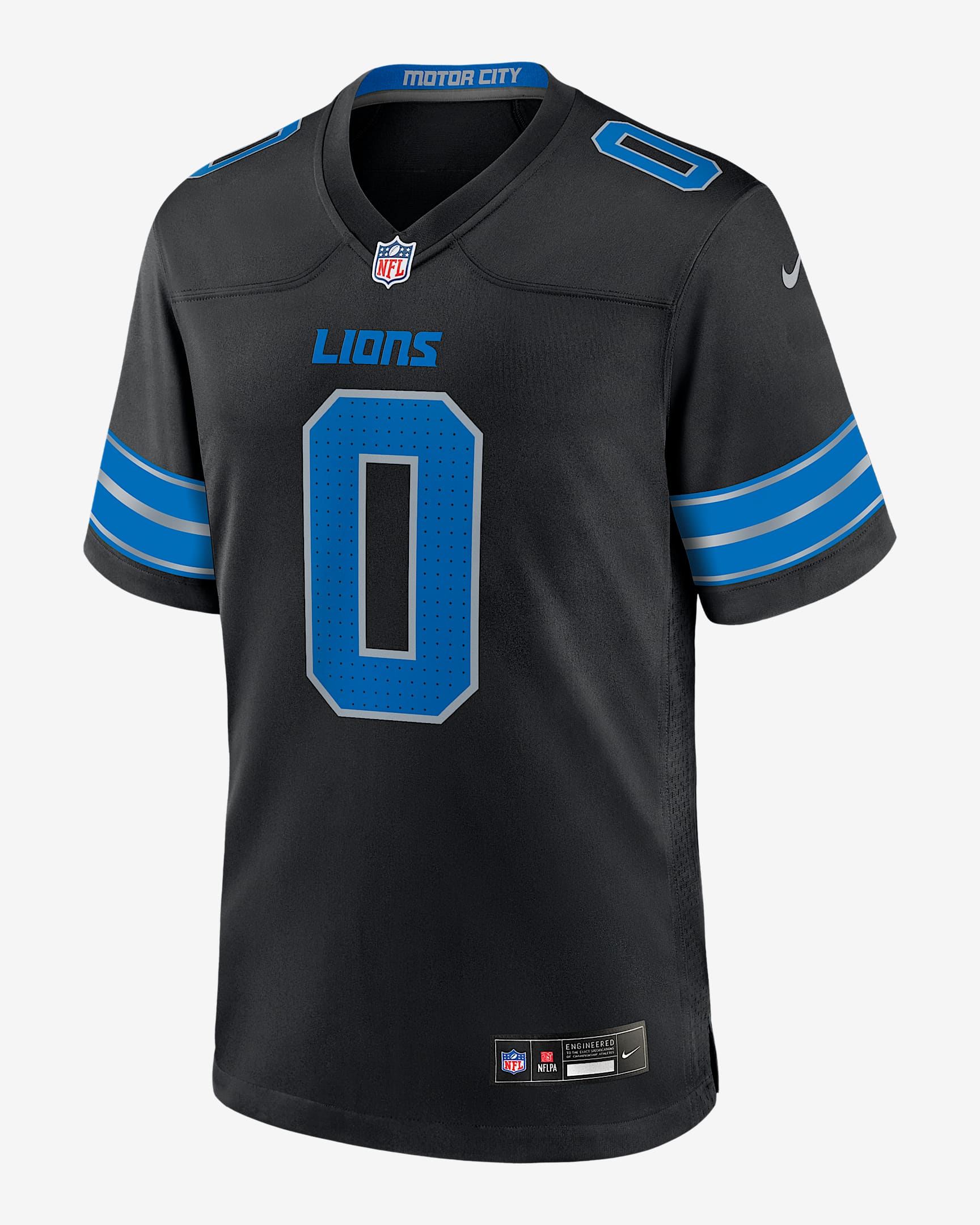 Jahmyr Gibbs Detroit Lions Men's Nike NFL Game Jersey - Black