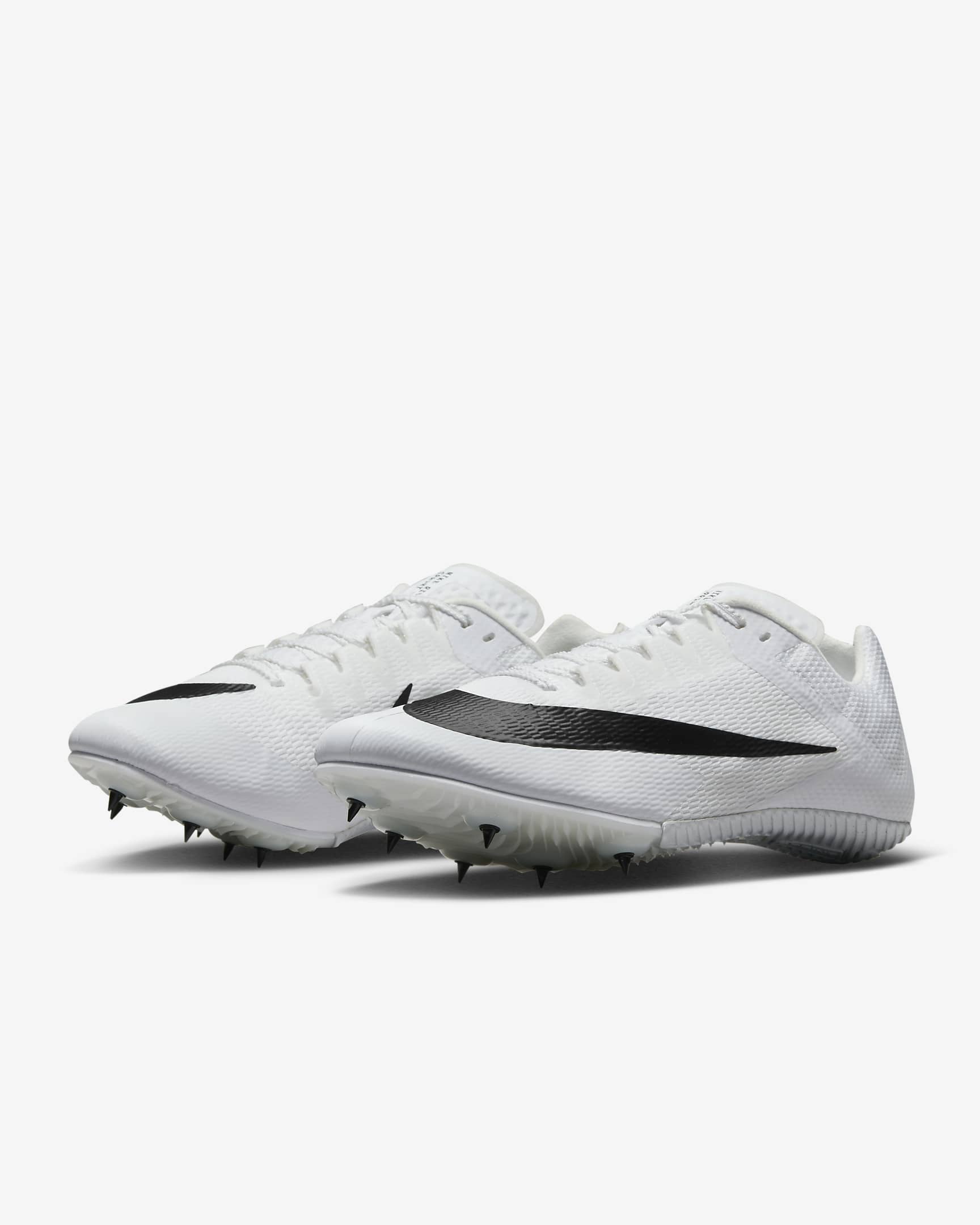 Nike Rival Sprint piggsko til sprintløp - Hvit/Metallic Silver/Pure Platinum/Svart