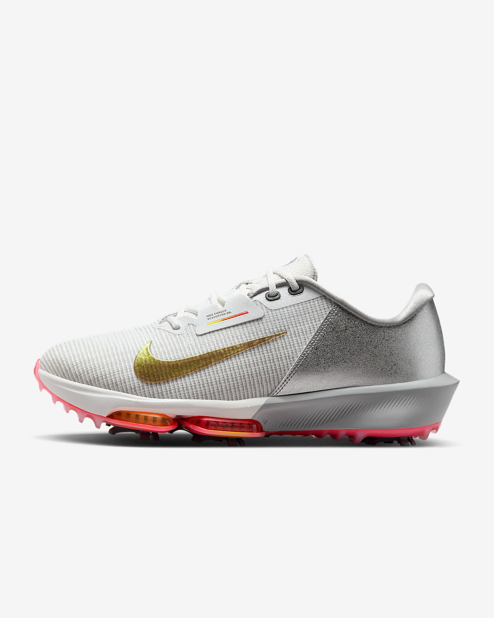 Nike Infinity Tour 2 高爾夫鞋 (寬) - Summit White/Metallic Silver/Iron Grey/黑色