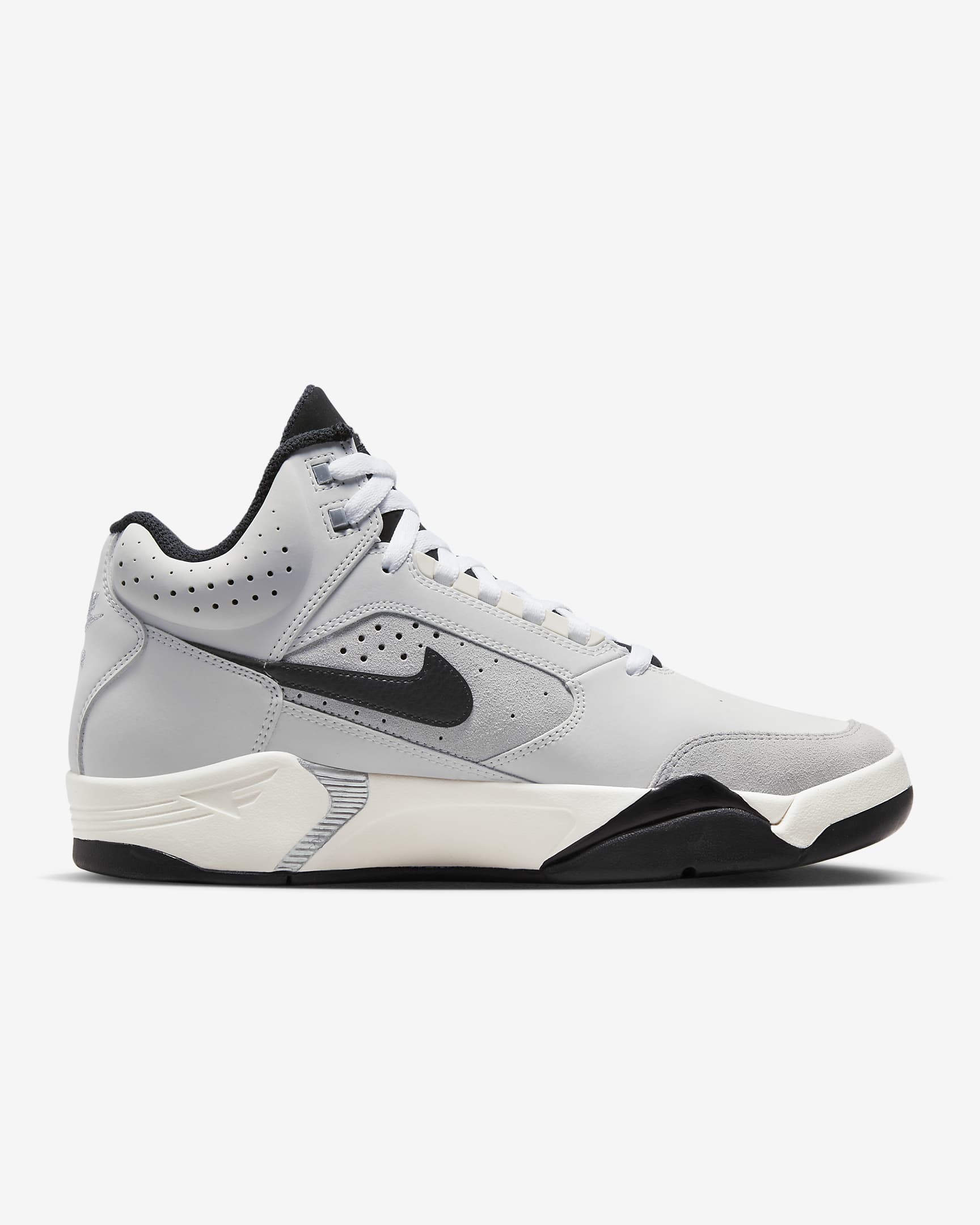 Nike Air Flight Lite Mid Men's Shoes - Photon Dust/Metallic Silver/Light Smoke Grey/Black