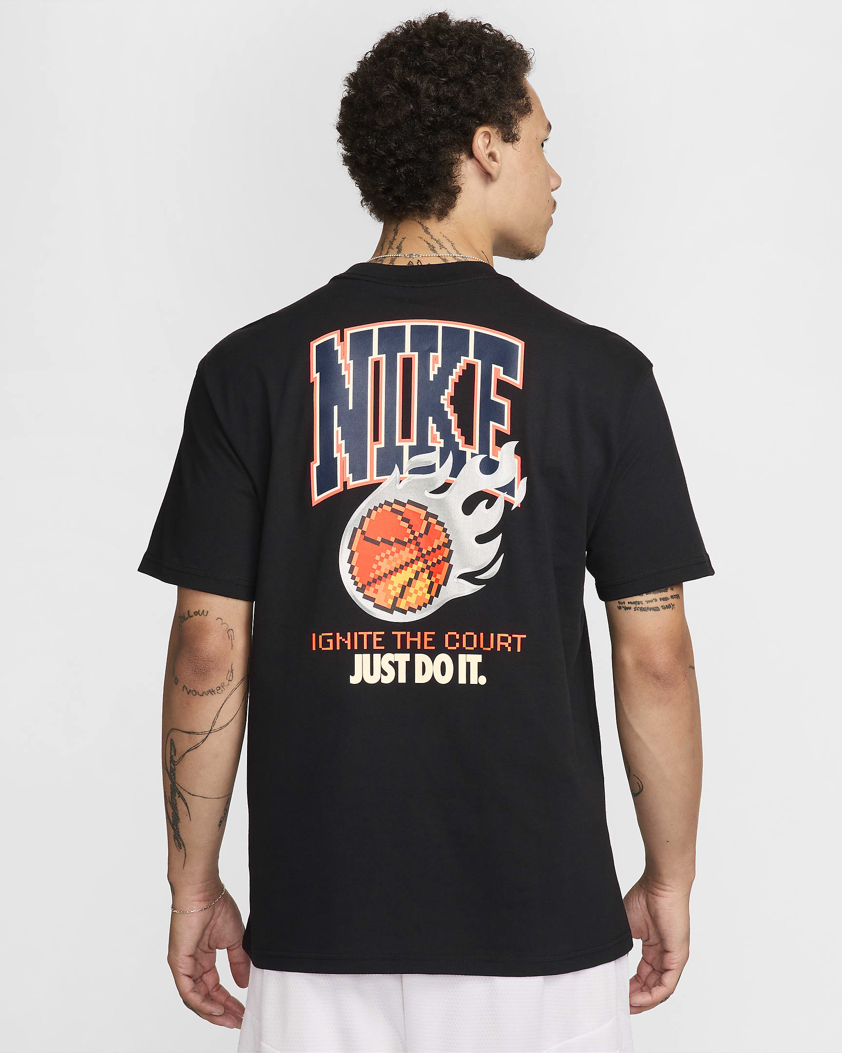 Playera de básquetbol para hombre Nike Max90 - Negro