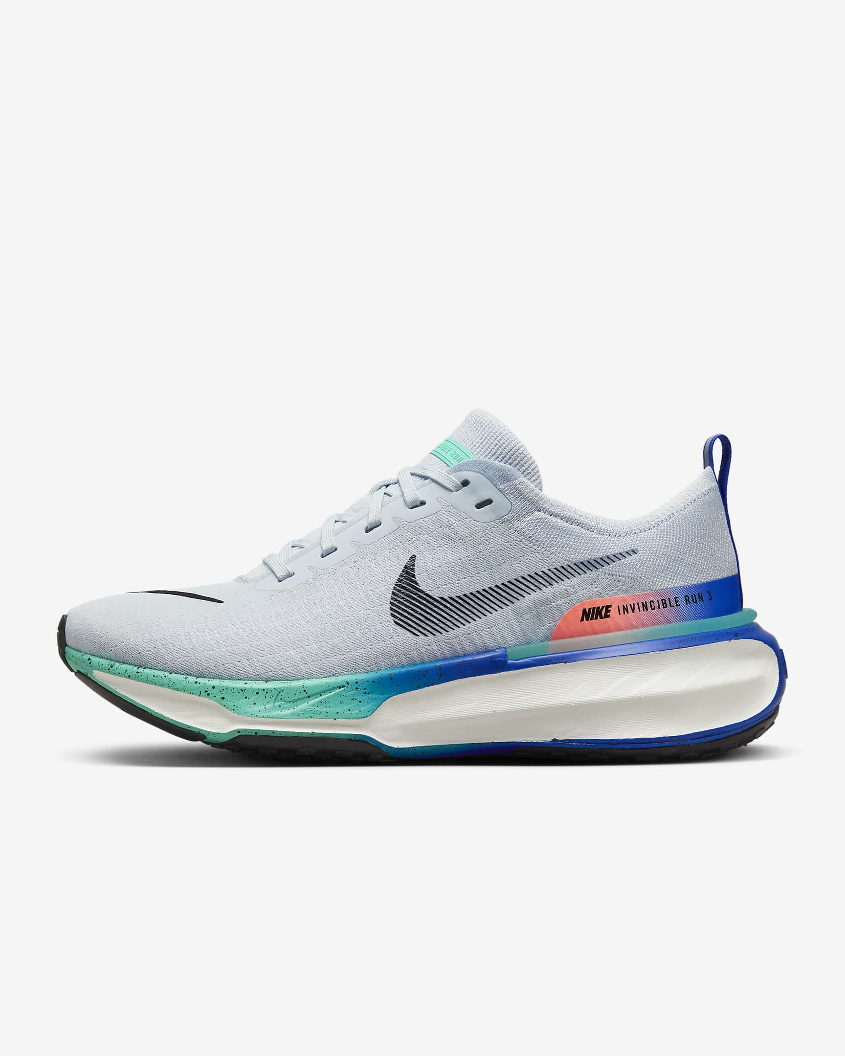 Nike Invincible 3 hardloopschoenen voor heren (straat) - Pure Platinum/Bright Mango/Cool Mint/Zwart