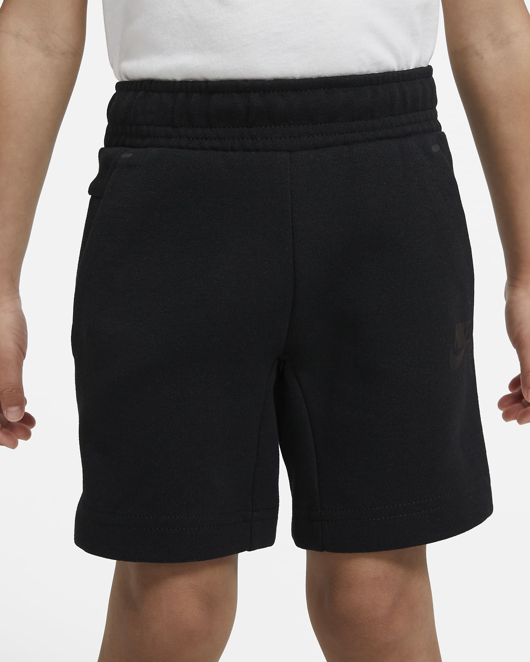 Shortes infantiles Nike Sportswear Tech Fleece - Negro