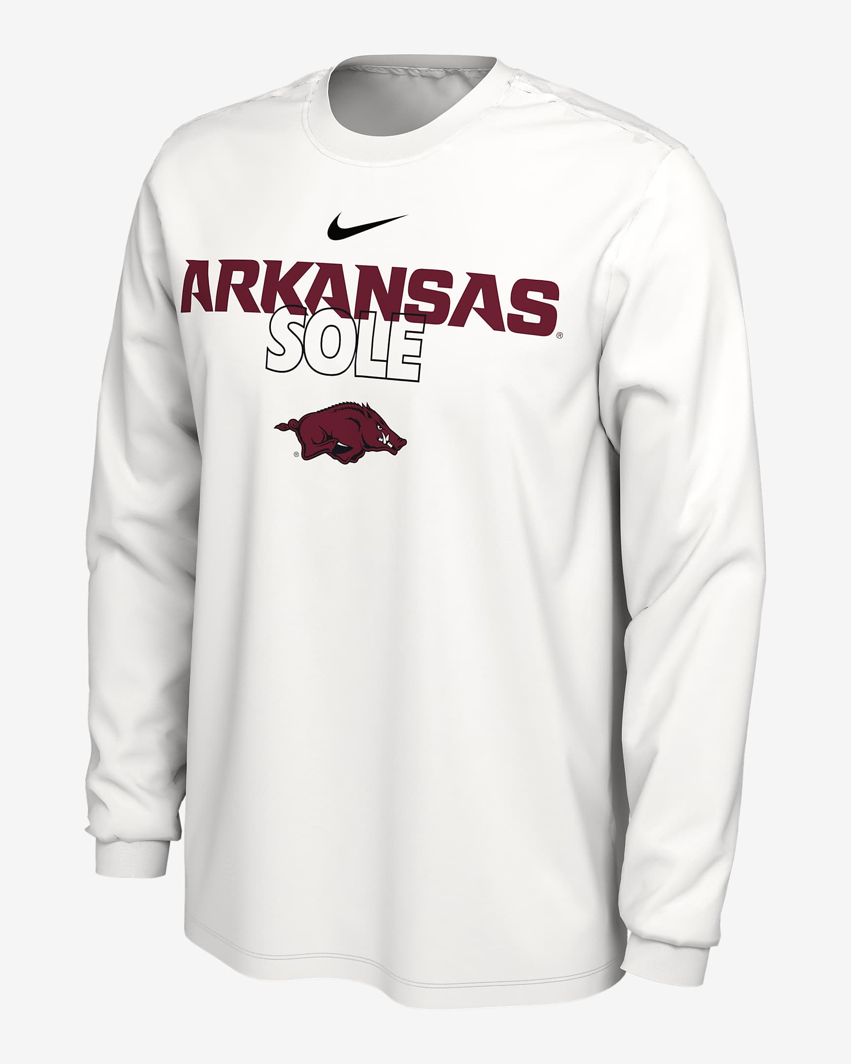 Arkansas Legend Men's Nike Dri-FIT College Long-Sleeve T-Shirt - White