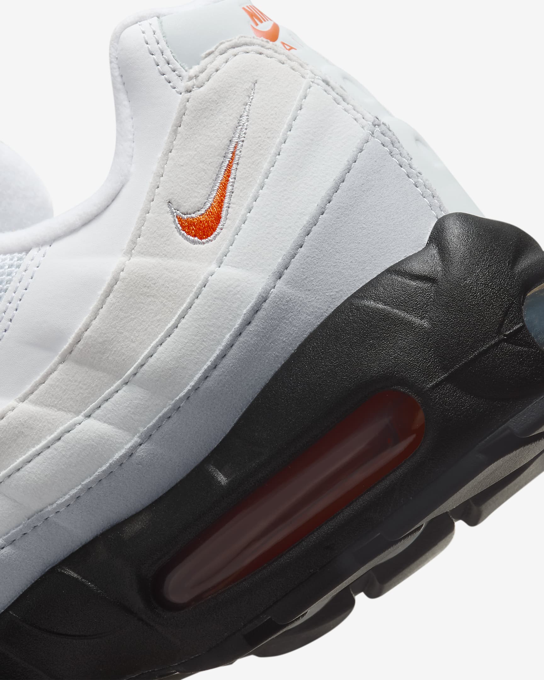 Nike Air Max 95 Shoes - Wolf Grey/Pure Platinum/Photon Dust/Safety Orange