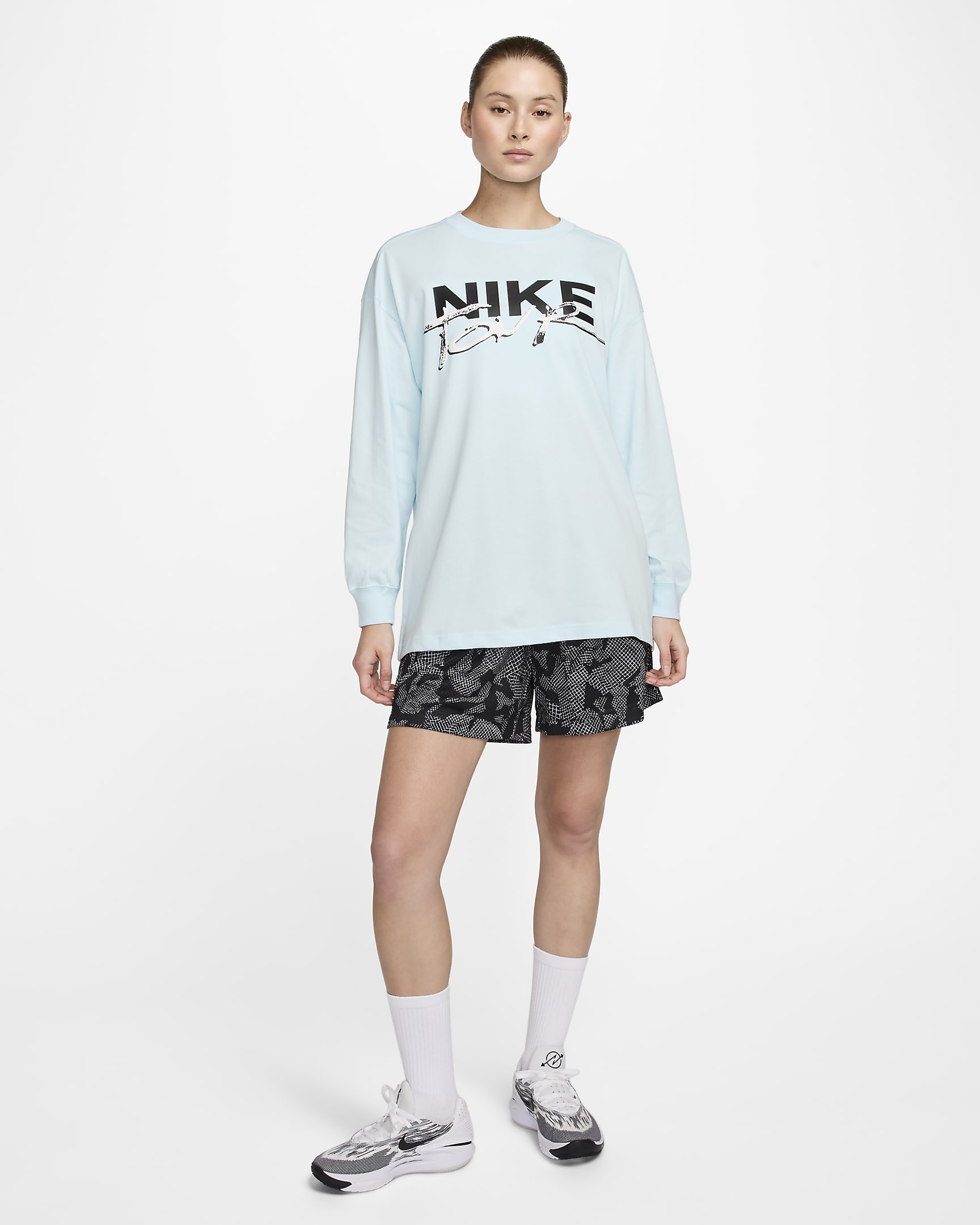 Nike Women's Long-Sleeve T-Shirt - Glacier Blue