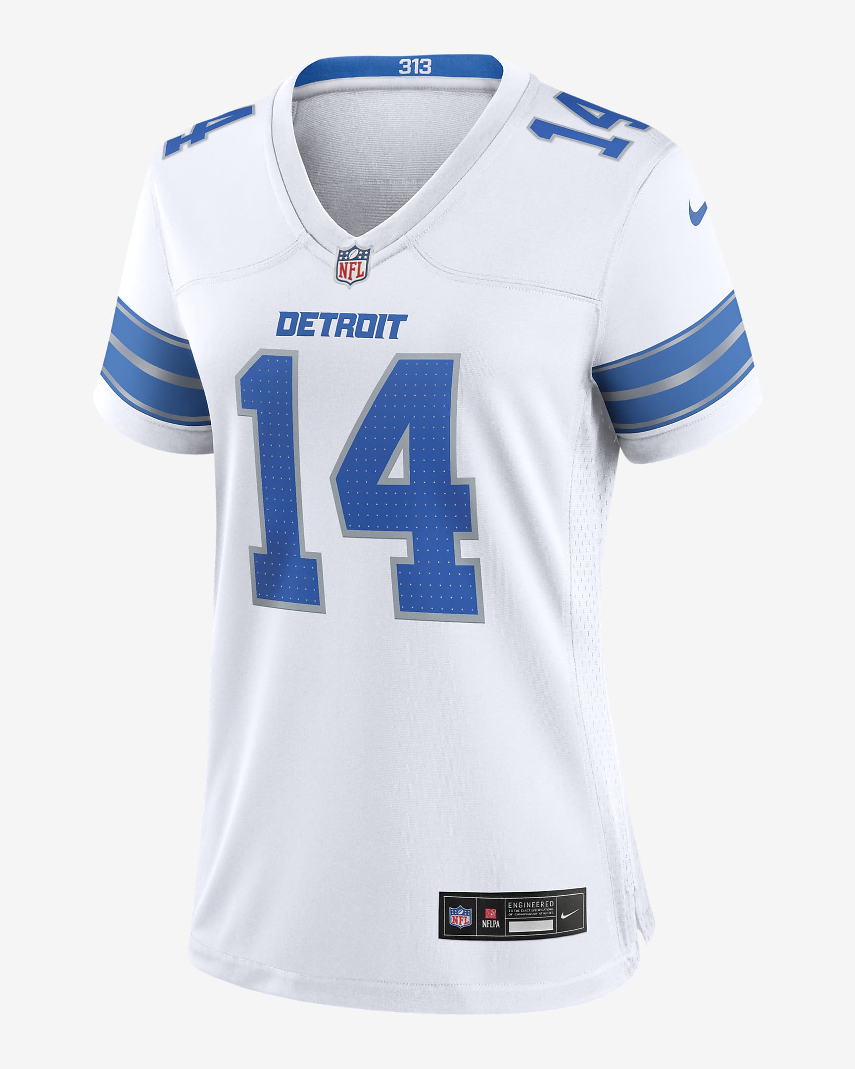 Amon-Ra St. Brown Detroit Lions Women's Nike NFL Game Football Jersey - White