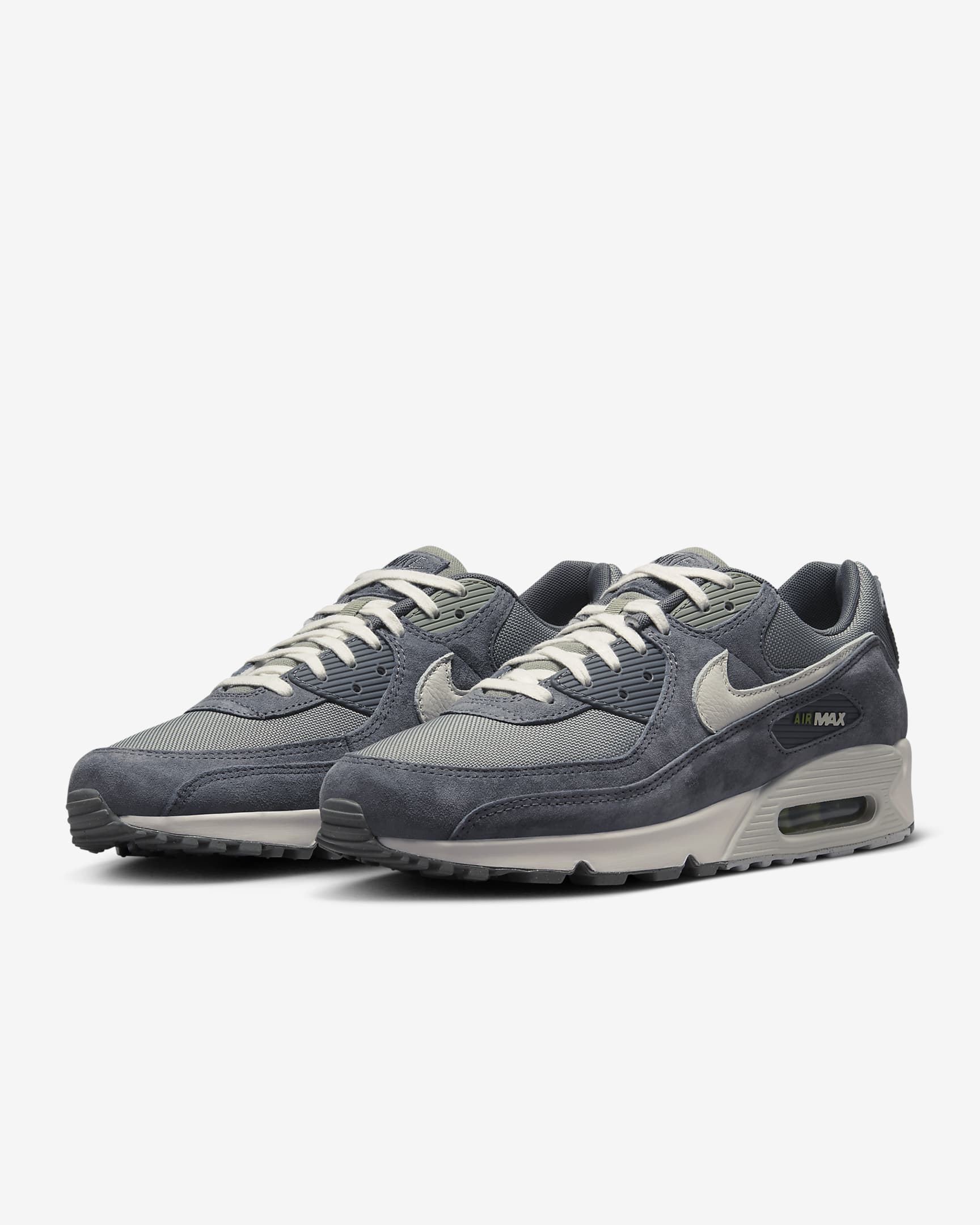 Chaussure Nike Air Max 90 Premium pour Homme - Iron Grey/Dark Stucco/Pear/Phantom