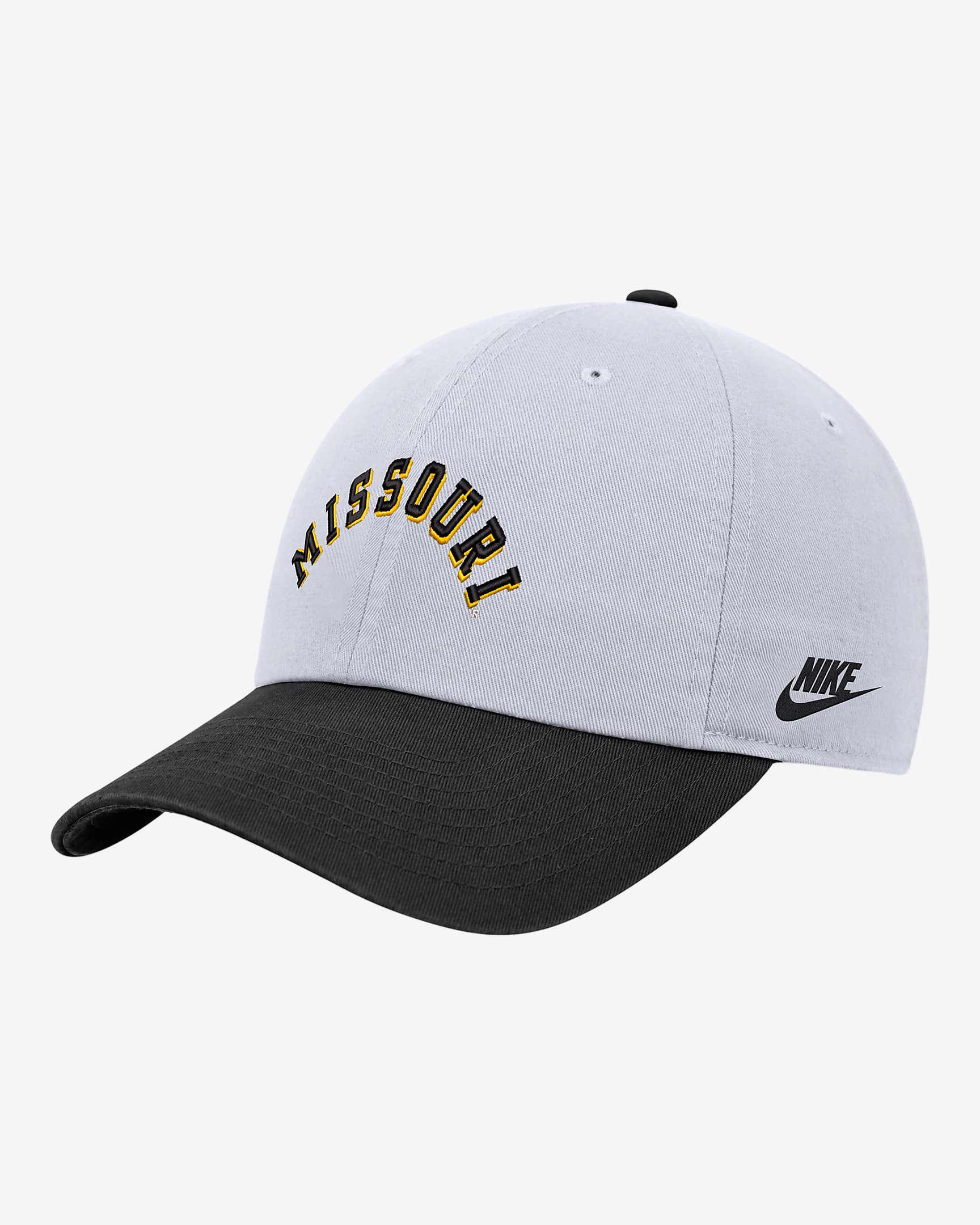 Missouri Nike College Campus Cap - White