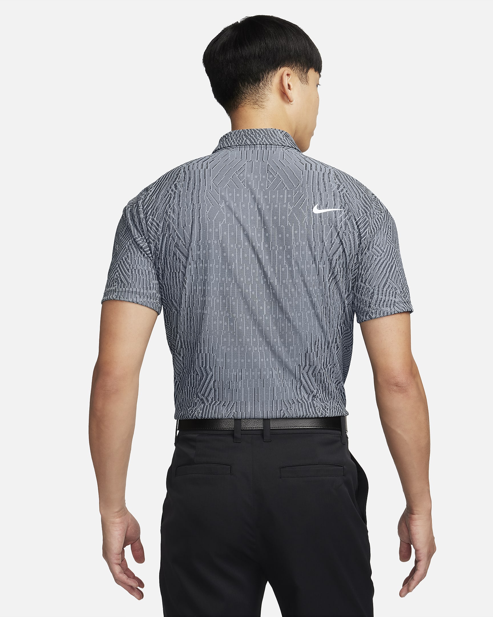 Nike Tour Dri-FIT ADV Golf-Poloshirt für Herren - Cool Grey/Schwarz/Weiß