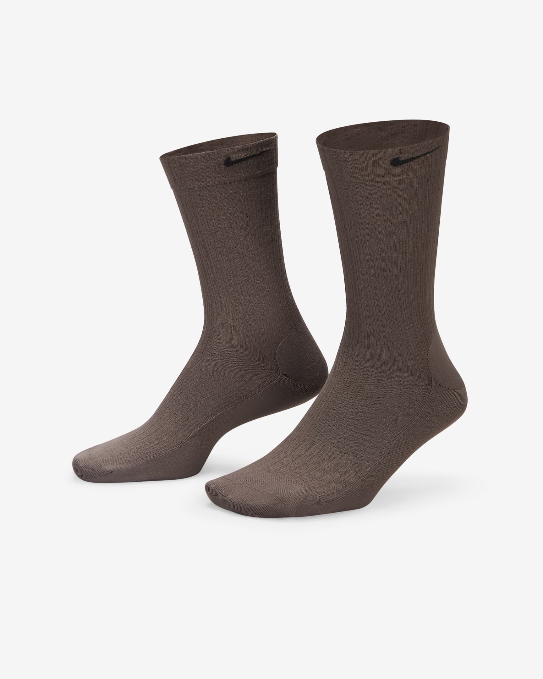 Chaussettes mi-mollet transparentes Nike pour femme (1 paire) - Ironstone/Noir