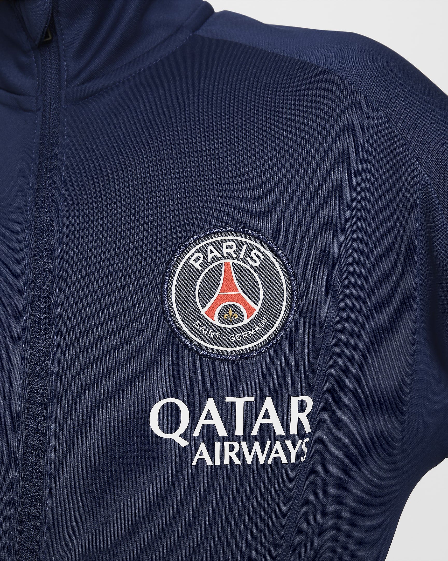 Paris Saint-Germain Academy Pro Nike Dri-FIT Örgü Genç Çocuk Futbol Eşofmanı - Midnight Navy/Beyaz